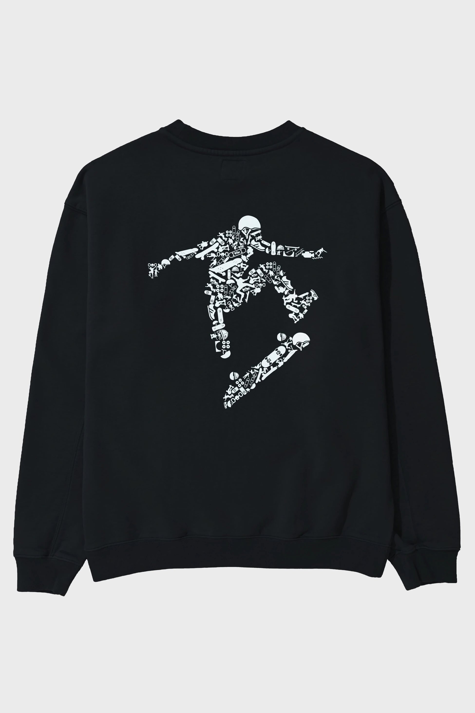 Skater Arka Baskılı Oversize Sweatshirt Erkek Kadın Unisex