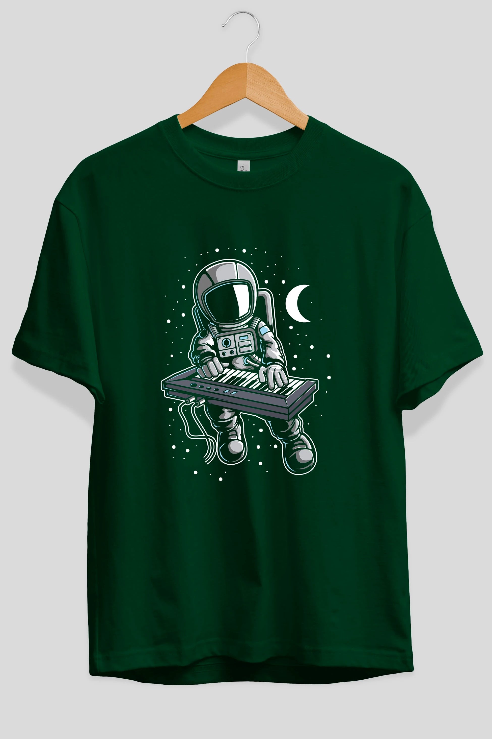 Astronaut Keyboard (2) Ön Baskılı Oversize t-shirt Erkek Kadın Unisex