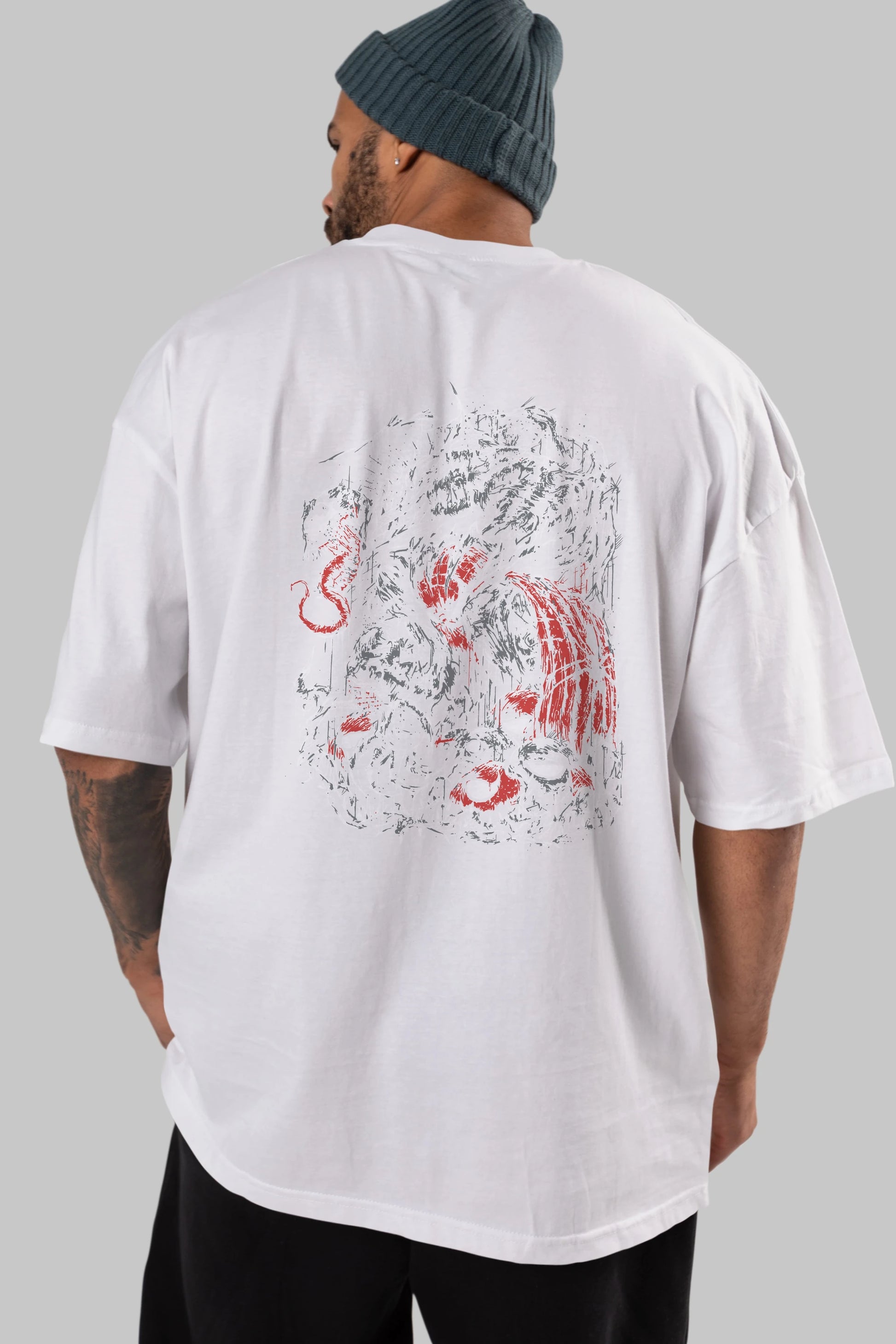 Venom (14) Arka Baskılı Oversize t-shirt Erkek Kadın Unisex %100 Pamuk Bisiklet Yaka tişort