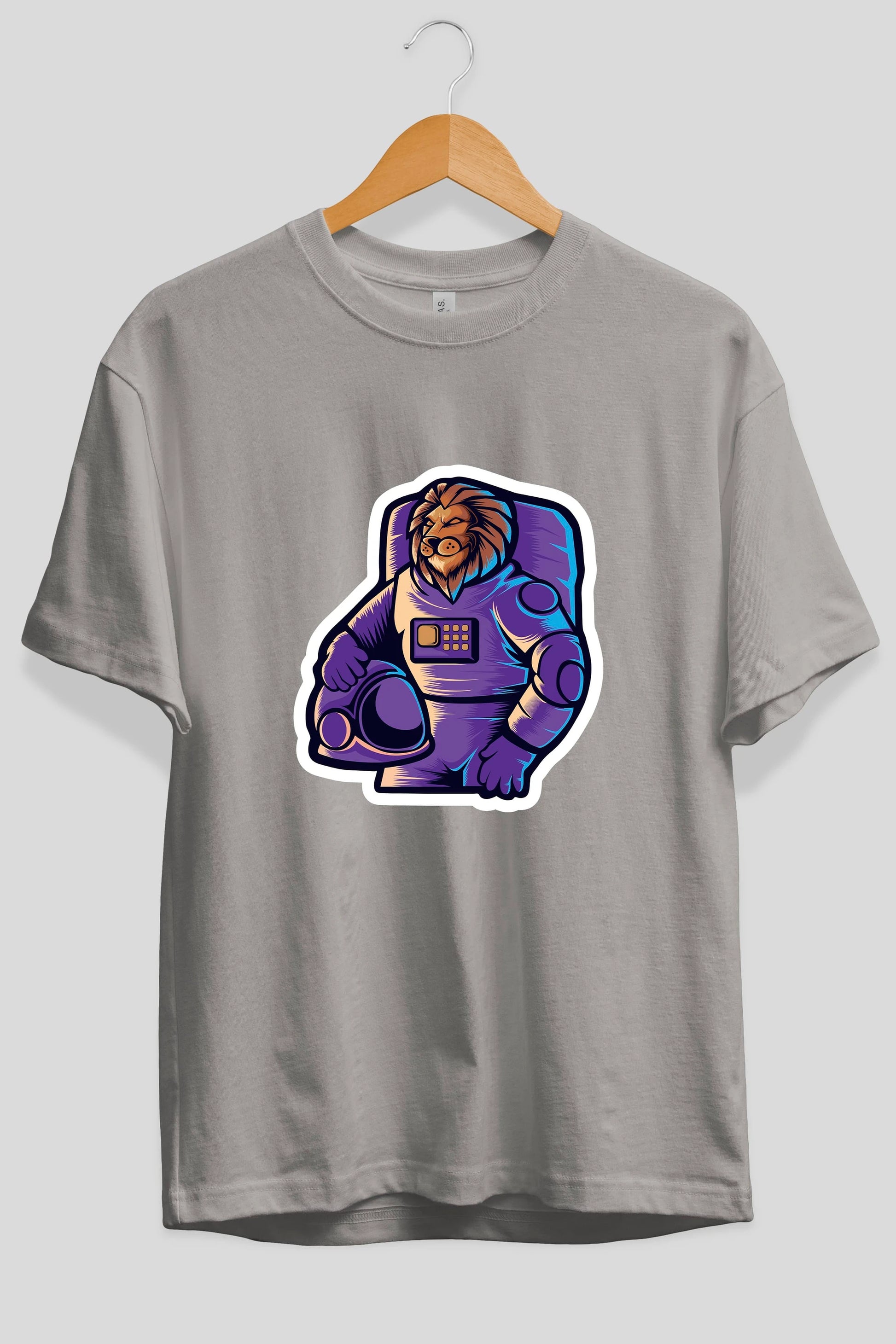Astroking Sticker Ön Baskılı Oversize t-shirt Erkek Kadın Unisex