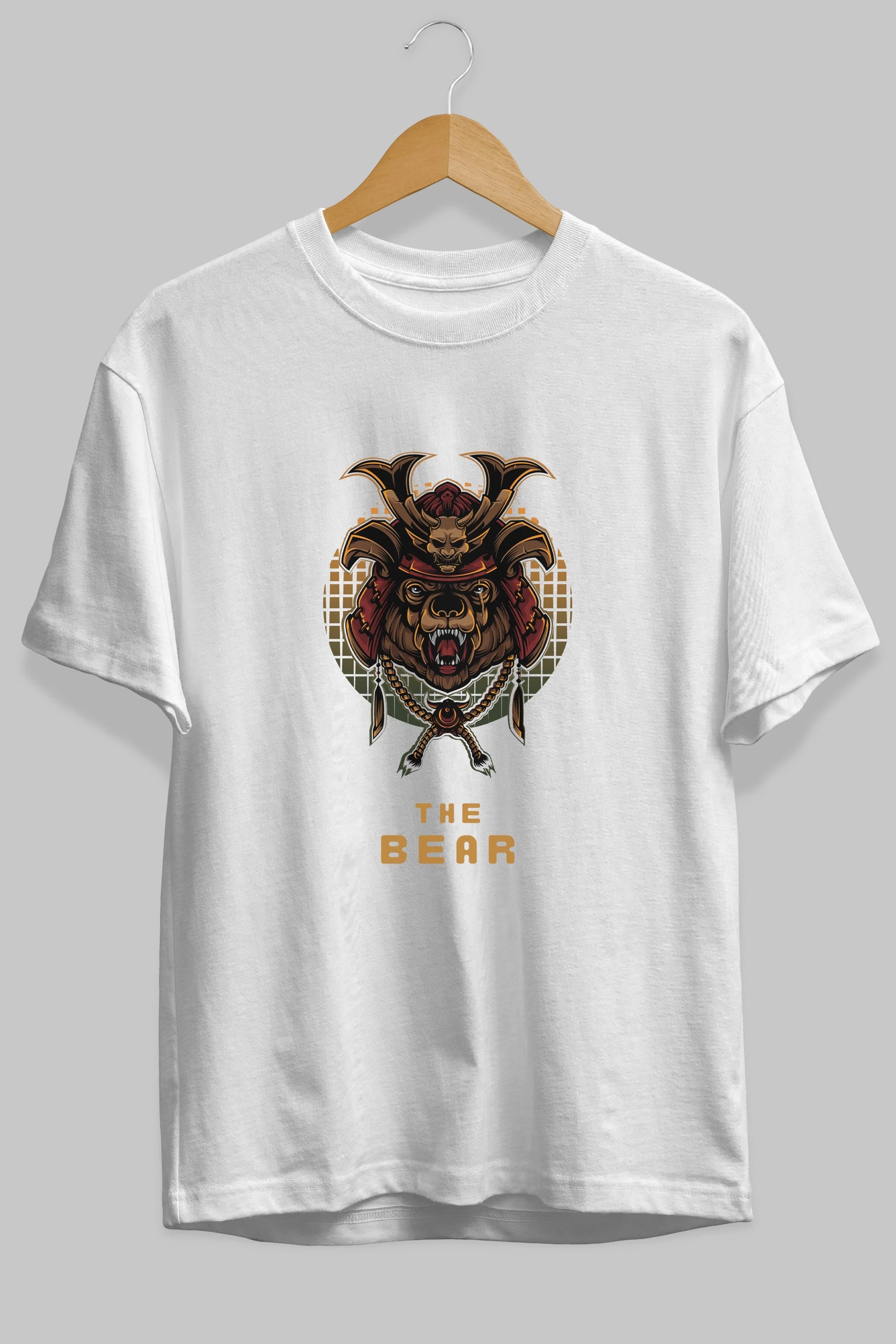 The Bear 2 Ön Baskılı Oversize t-shirt Erkek Kadın Unisex