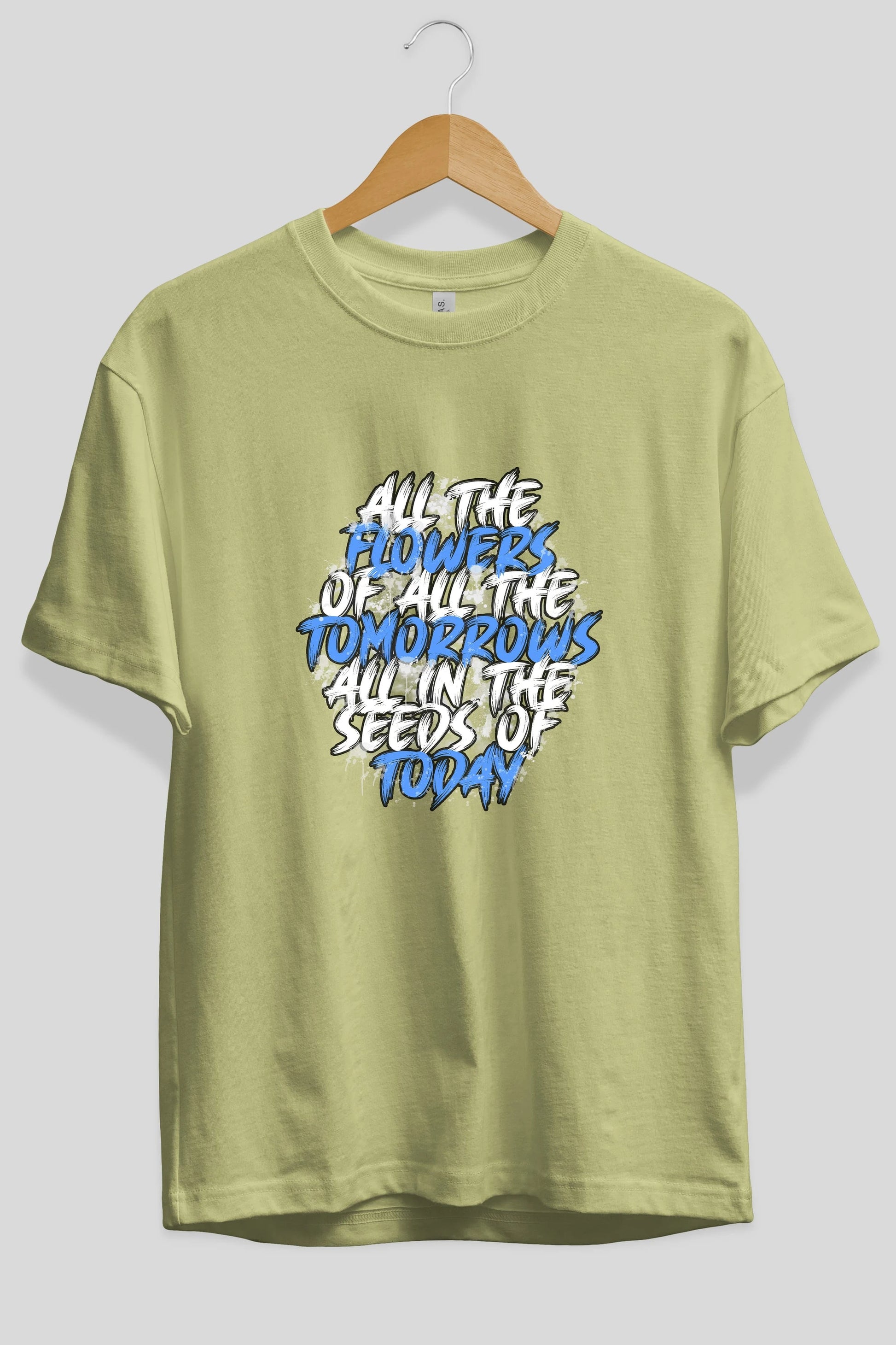 All The Flowers Ön Baskılı Oversize t-shirt Erkek Kadın Unisex
