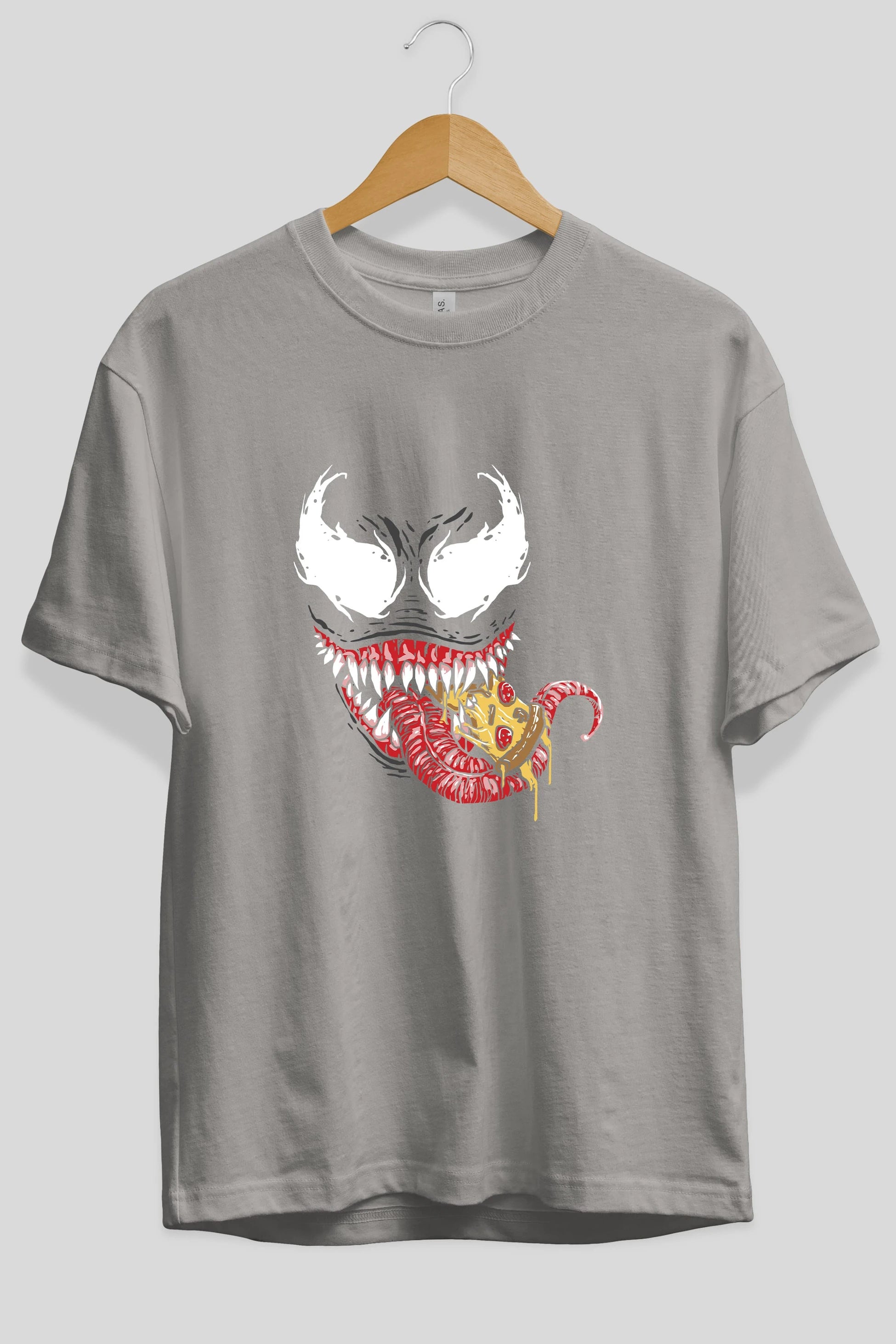 Venom (1) Ön Baskılı Oversize t-shirt Erkek Kadın Unisex %100 Pamuk Bisiklet Yaka tişort