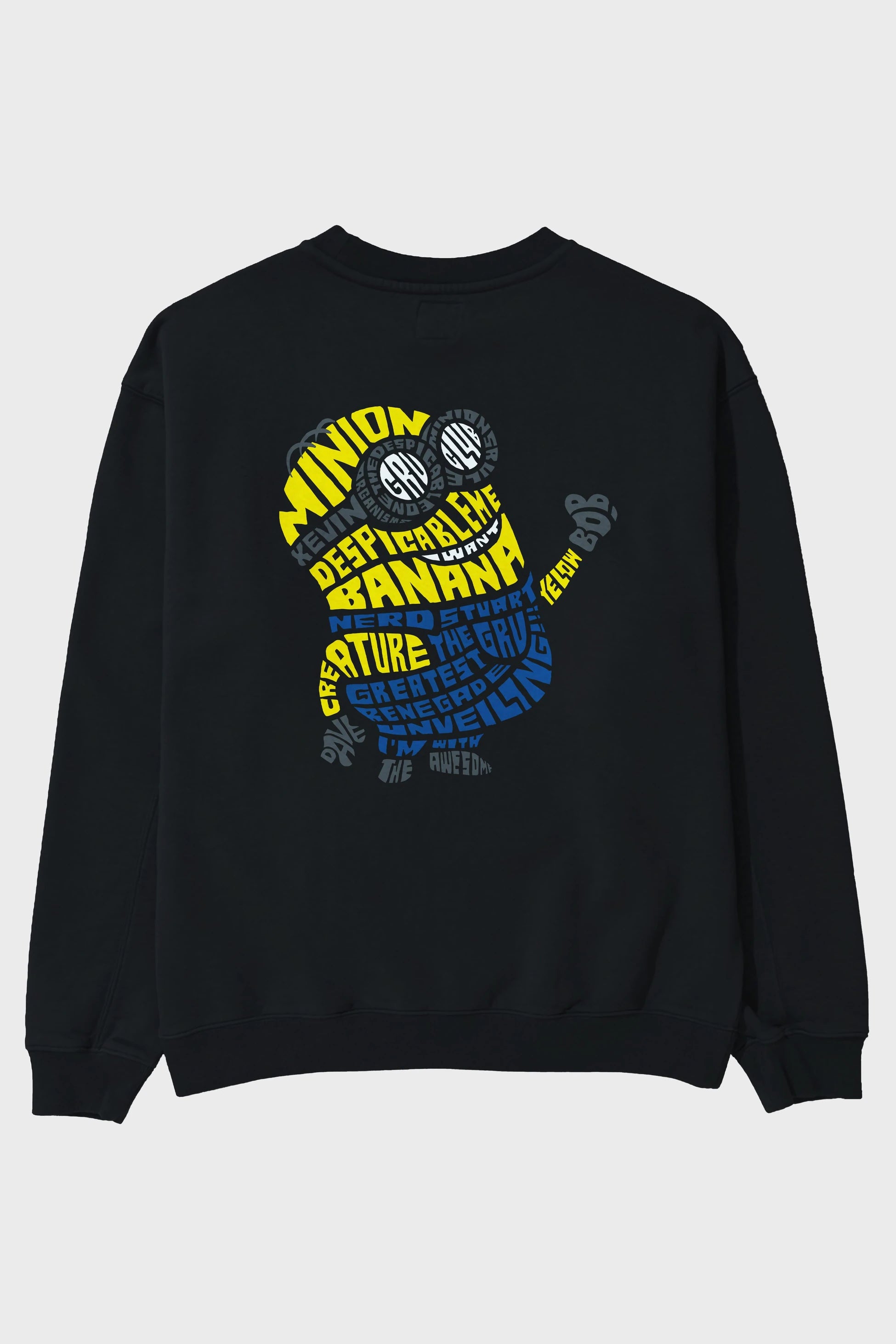 Minion Arka Baskılı Oversize Sweatshirt Erkek Kadın Unisex