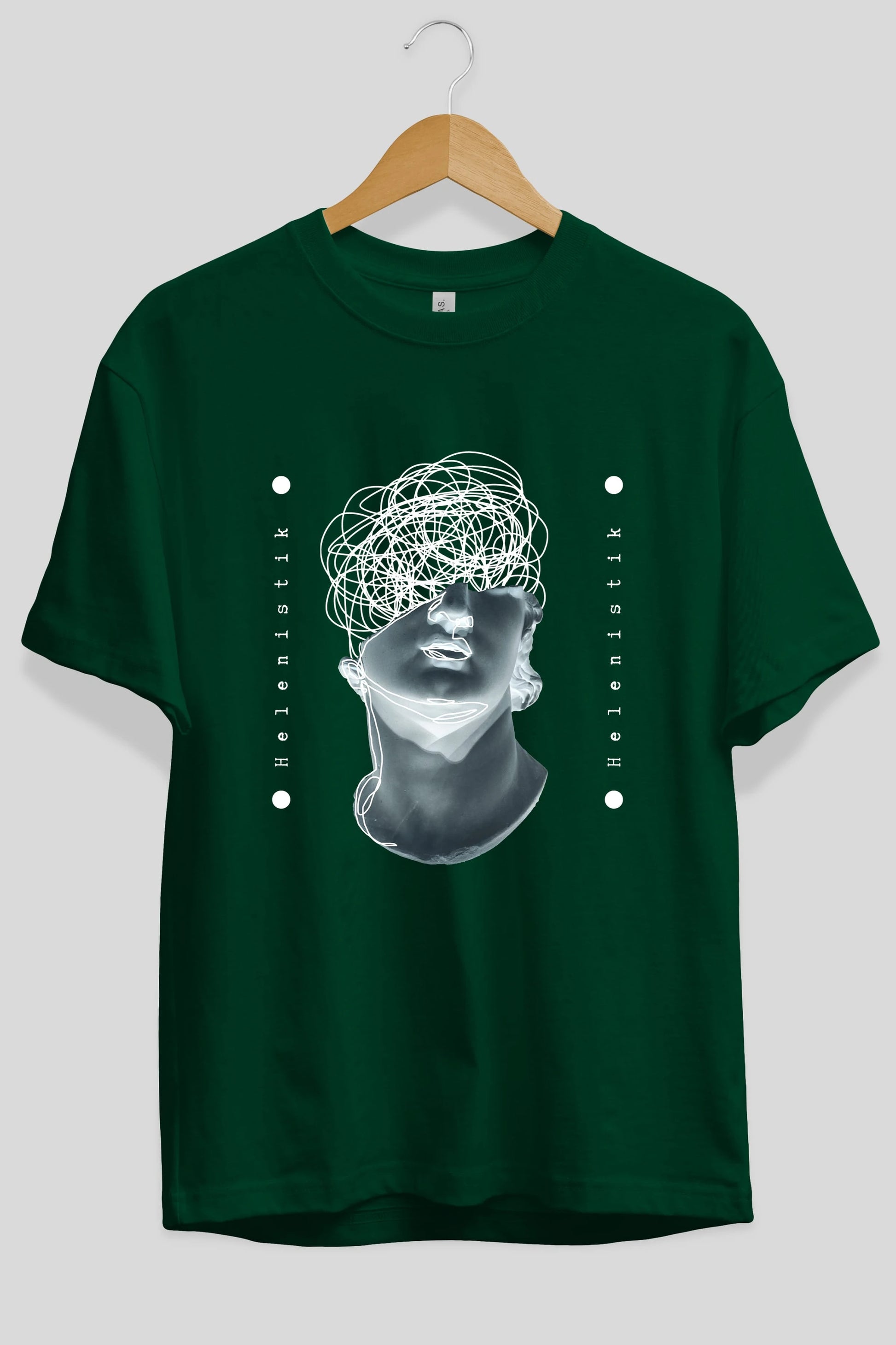 Heykel 2 Ön Baskılı Oversize t-shirt Erkek Kadın Unisex