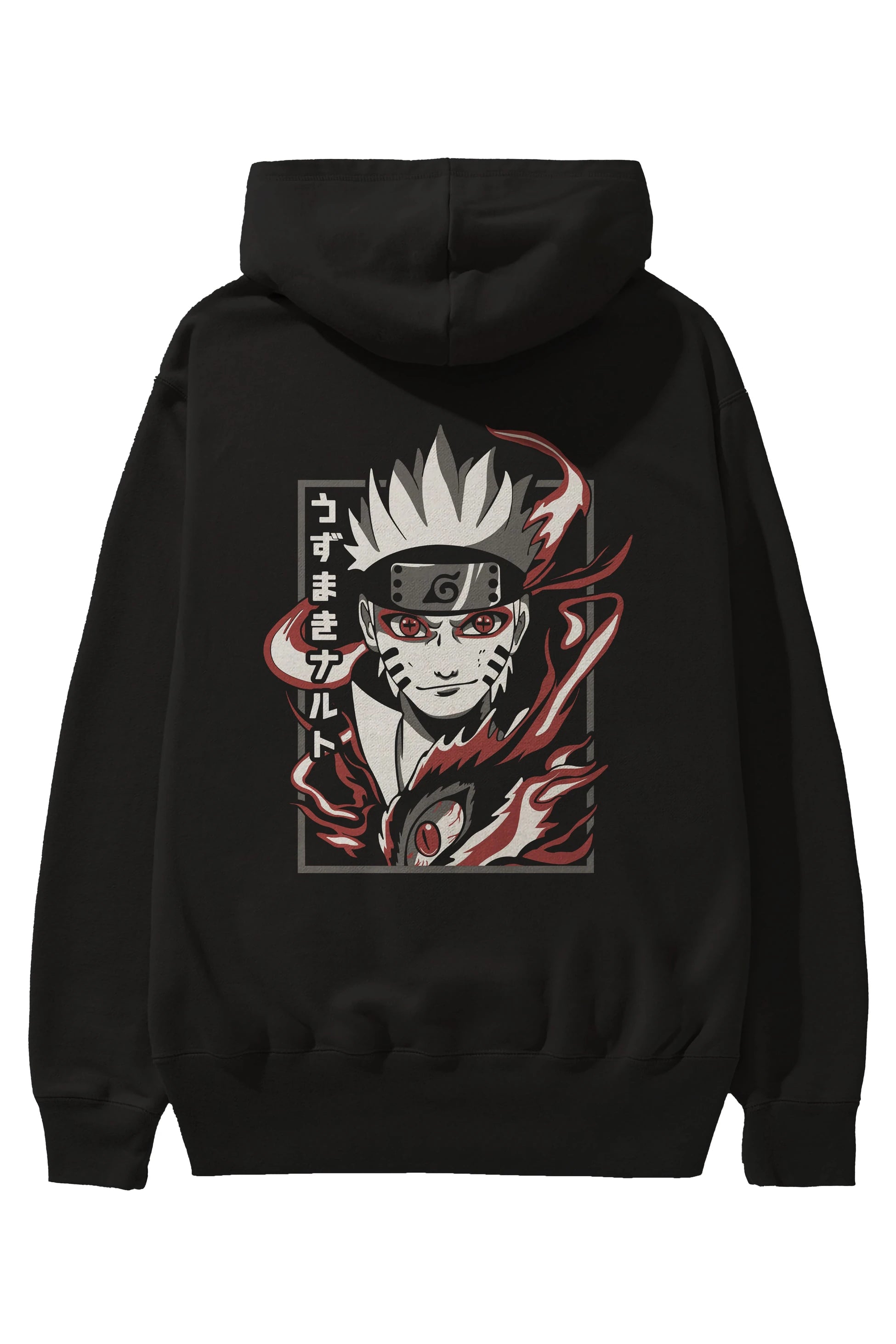 NarutoMod Anime Arka Baskılı Hoodie Oversize Kapüşonlu Sweatshirt Erkek Kadın Unisex