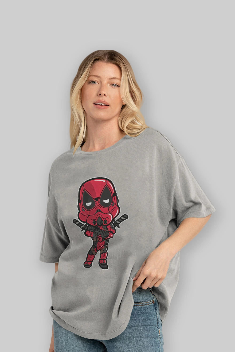 Deadpool (22) Ön Baskılı Oversize t-shirt Erkek Kadın Unisex %100 Pamuk Bisiklet Yaka tişort