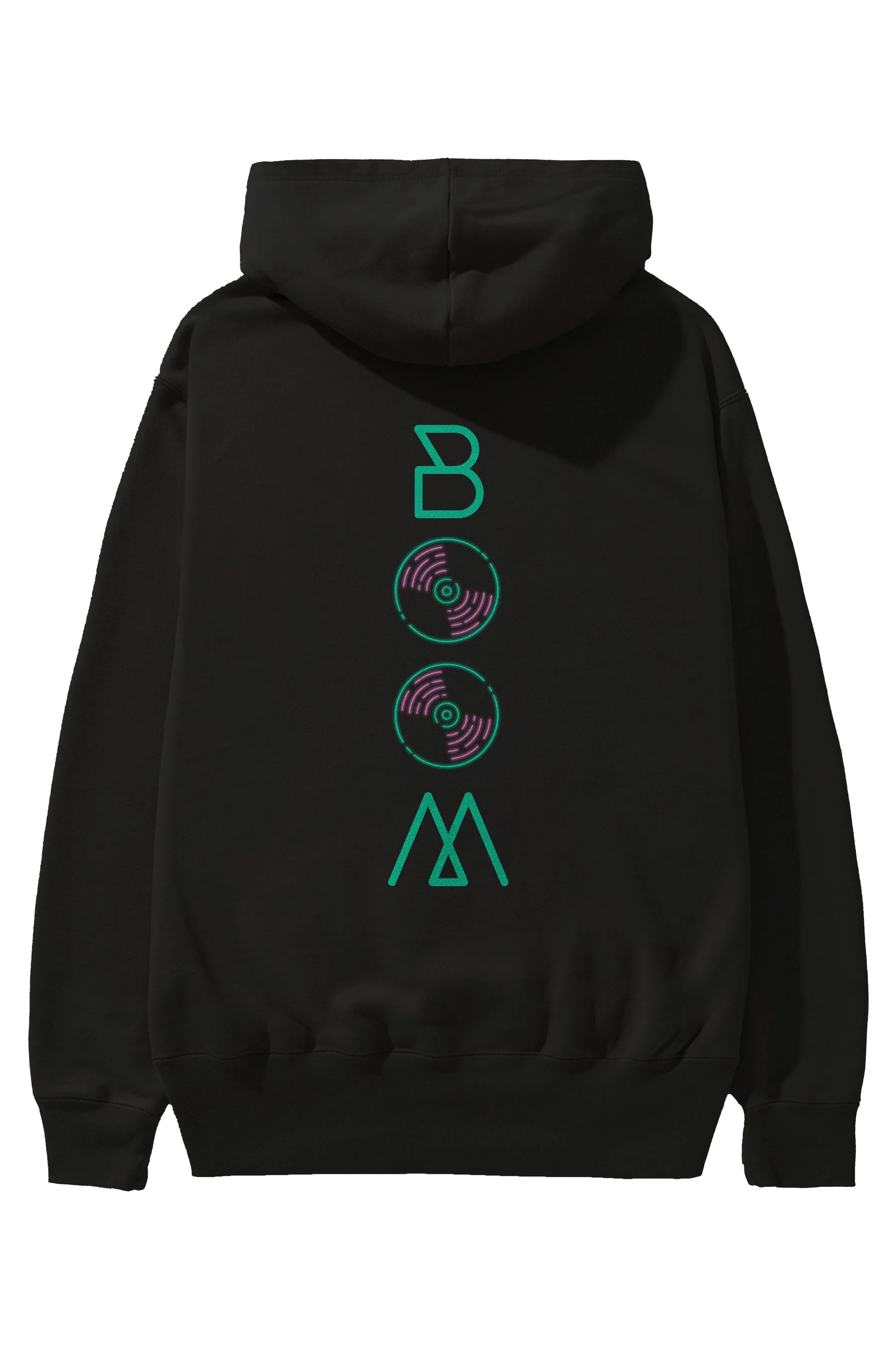 Boom Arka Baskılı Oversize Hoodie Kapüşonlu Sweatshirt Erkek Kadın Unisex