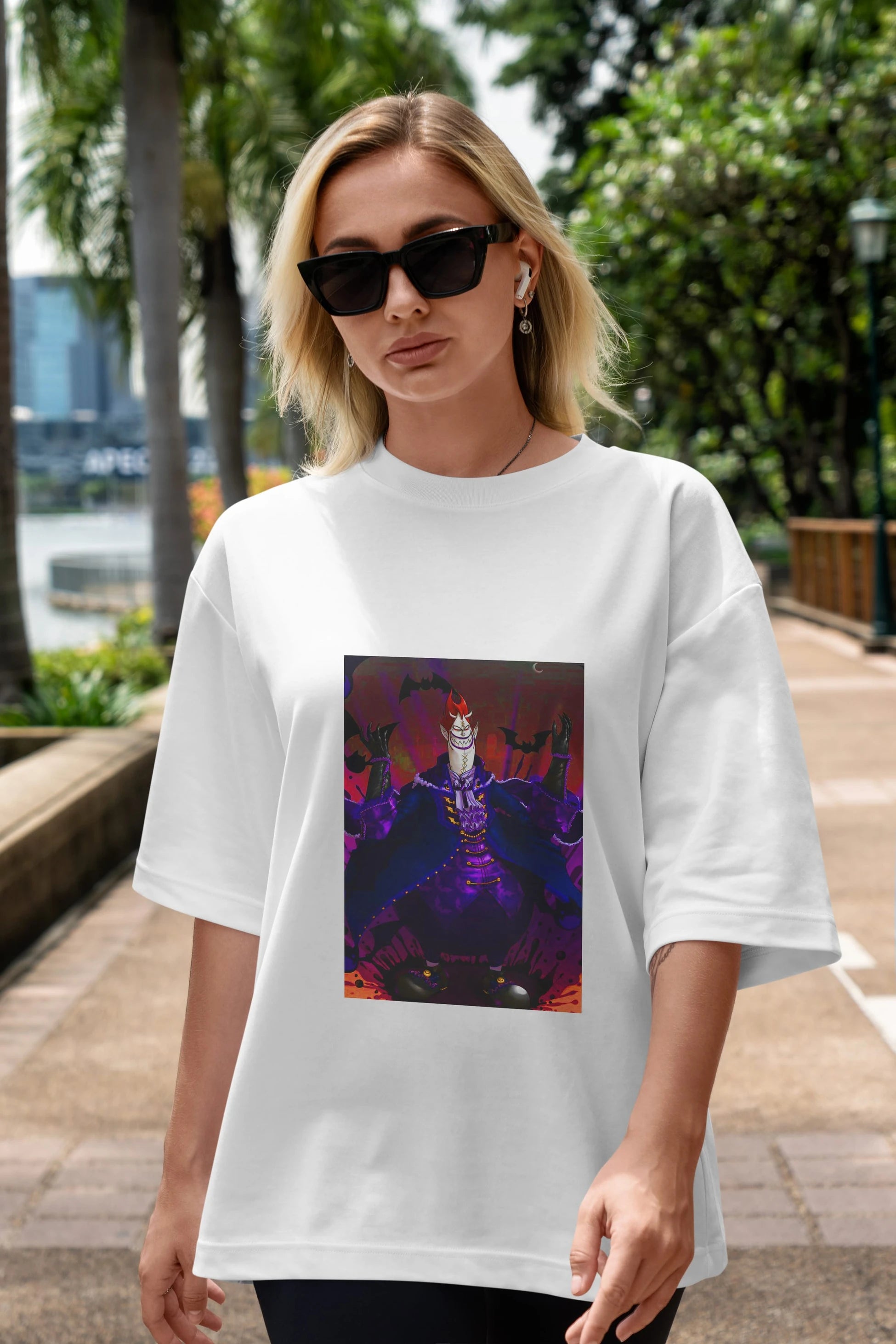 Gecko Moria Anime Ön Baskılı Oversize t-shirt Erkek Kadın Unisex