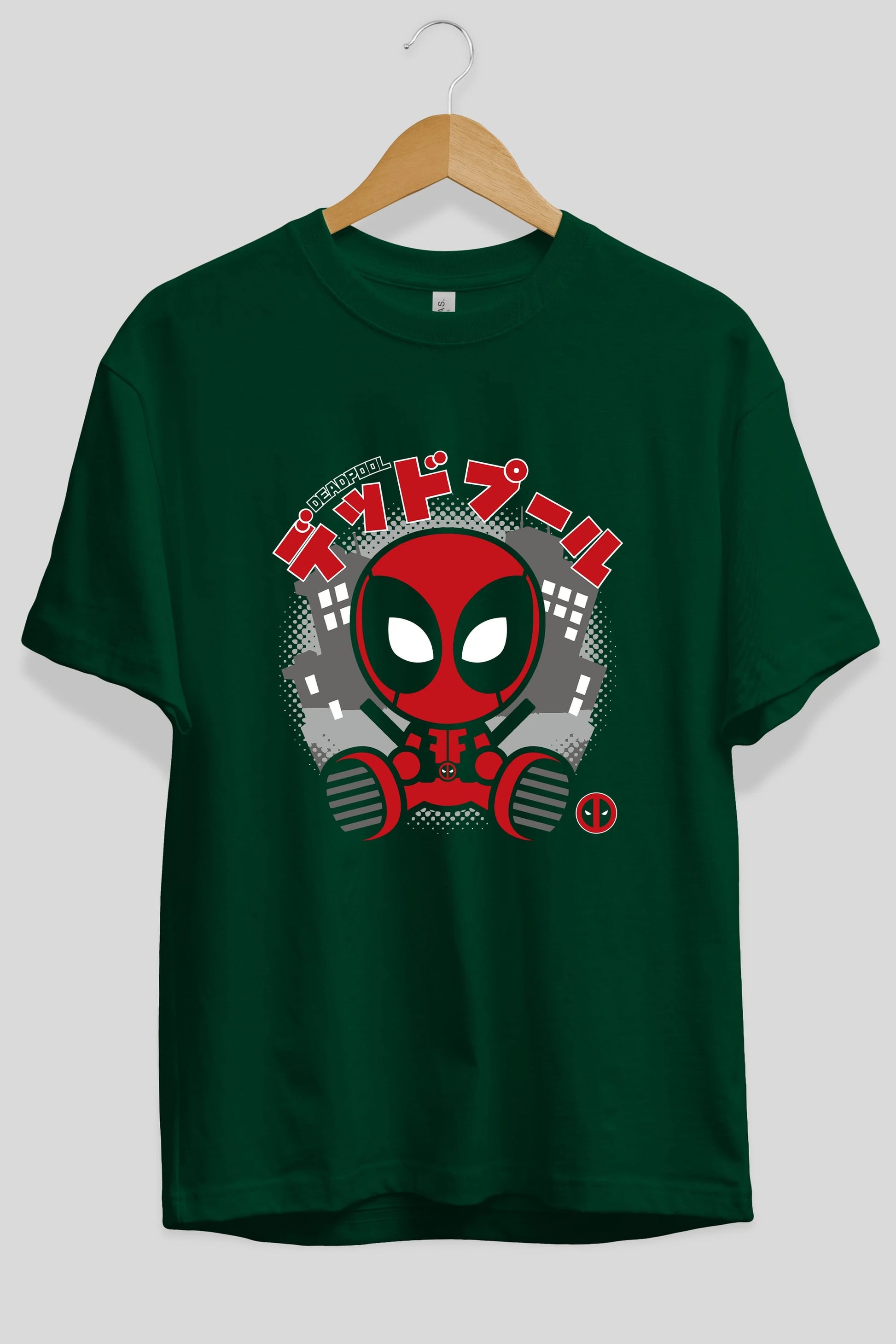 Deadpool (15) Ön Baskılı Oversize t-shirt Erkek Kadın Unisex %100 Pamuk Bisiklet Yaka tişort