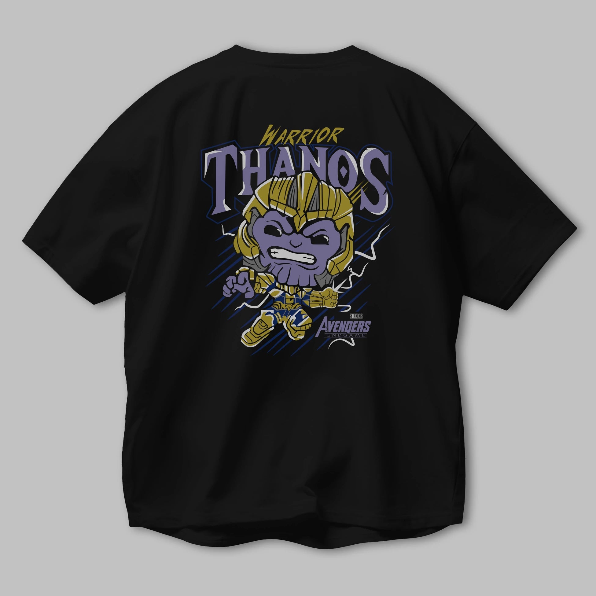 Thanos (2) Arka Baskılı Oversize t-shirt Erkek Kadın Unisex %100 Pamuk Bisiklet Yaka tişort