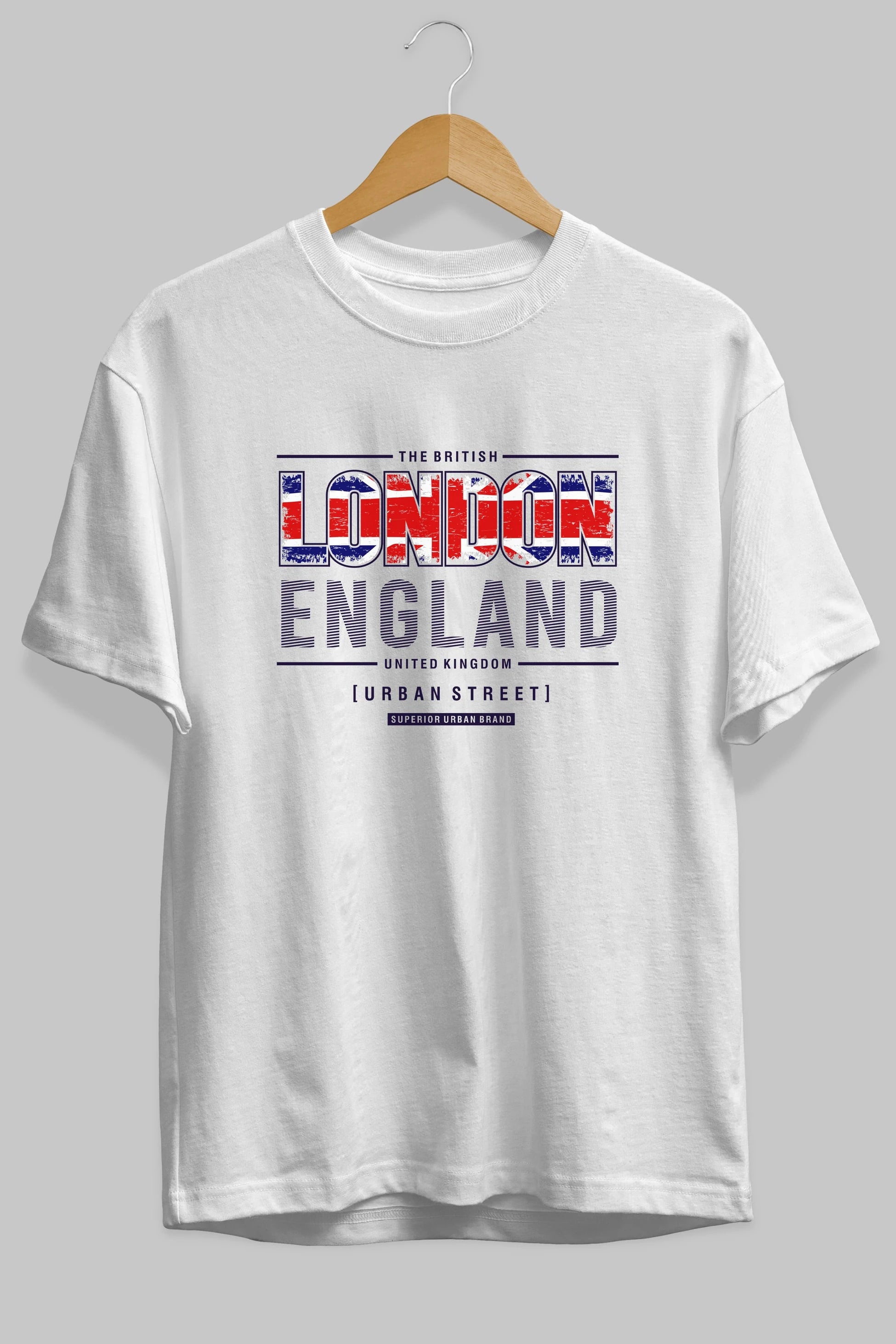 London England Ön Baskılı Oversize t-shirt Erkek Kadın Unisex