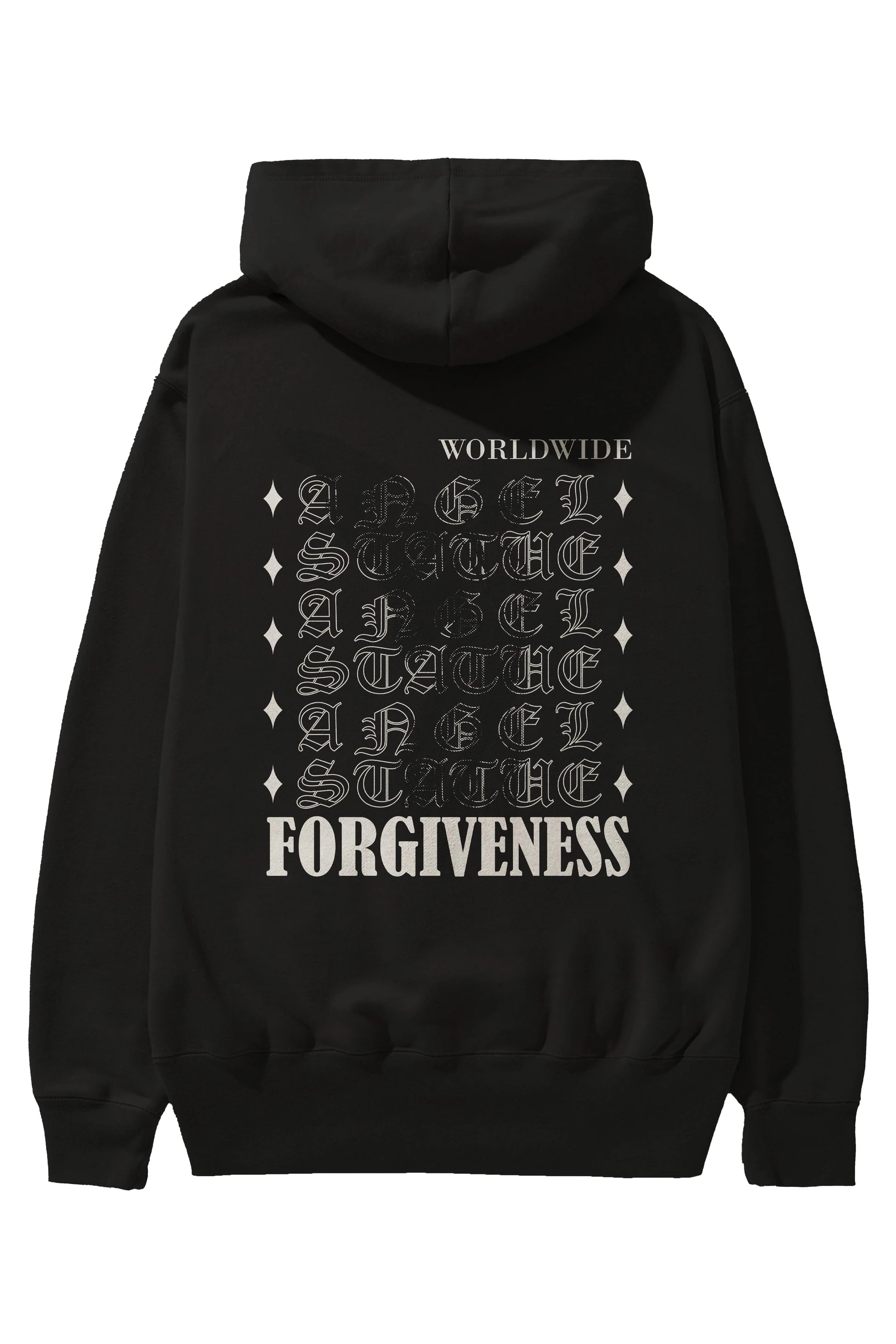 Angel Forgiveness Arka Baskılı Hoodie Oversize Kapüşonlu Sweatshirt Erkek Kadın Unisex