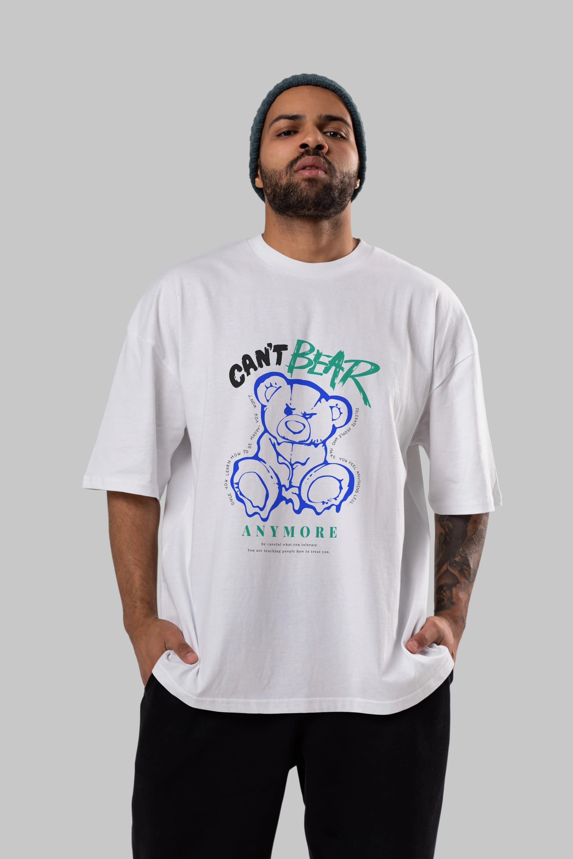 Cant Bear Anymore Ön Baskılı Oversize t-shirt Erkek Kadın Unisex