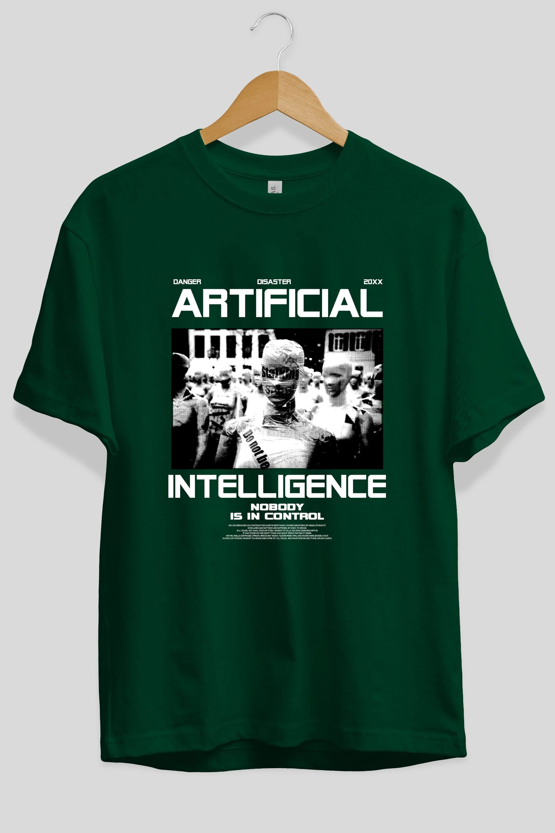 Artificial Intelligence Ön Baskılı Oversize t-shirt Erkek Kadın Unisex