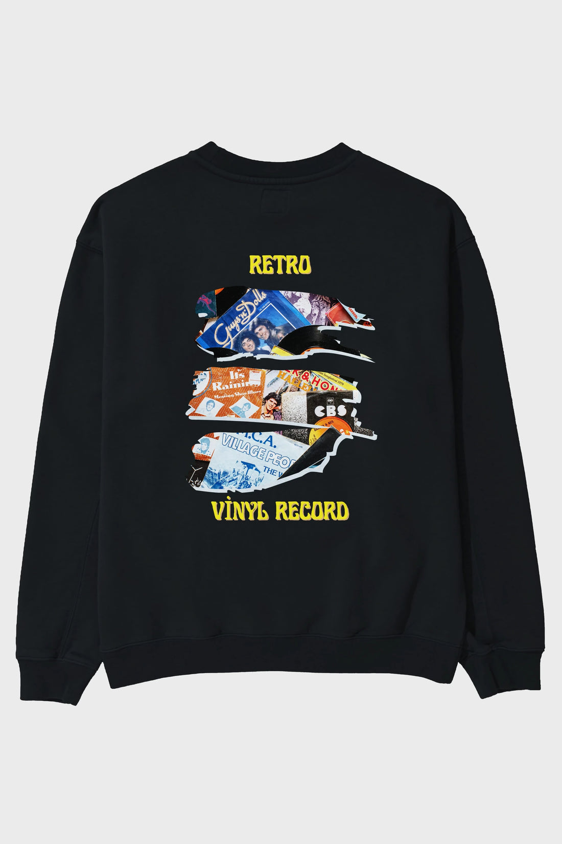 Retro Design Arka Baskılı Oversize Sweatshirt Erkek Kadın Unisex