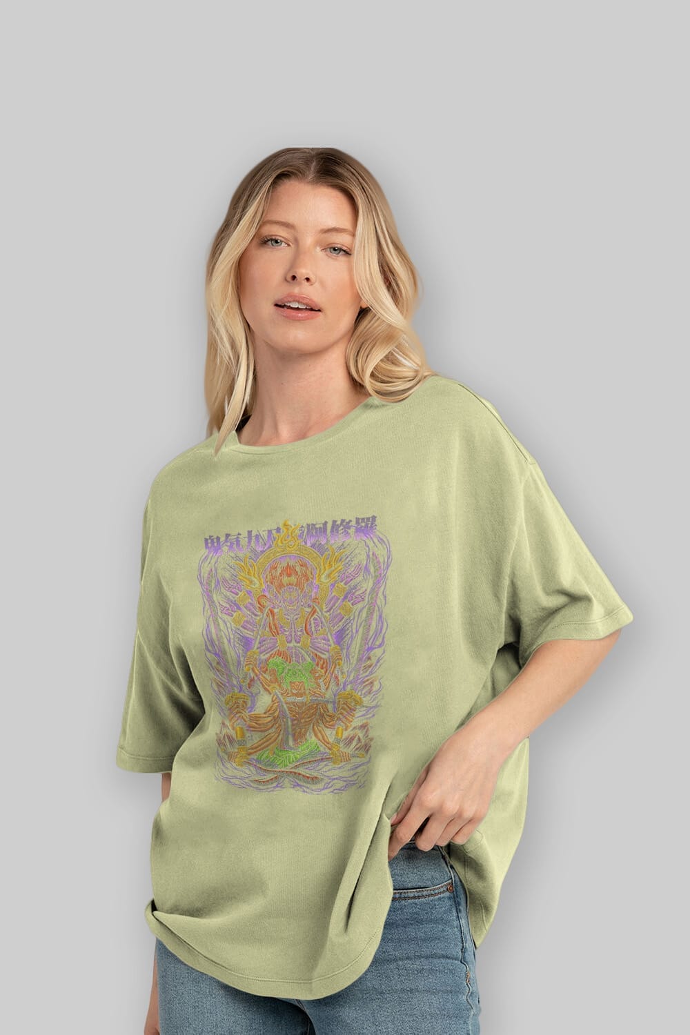 RORONOA ZORO 2 Anime Ön Baskılı Oversize t-shirt %100 pamuk Erkek Kadın Unisex