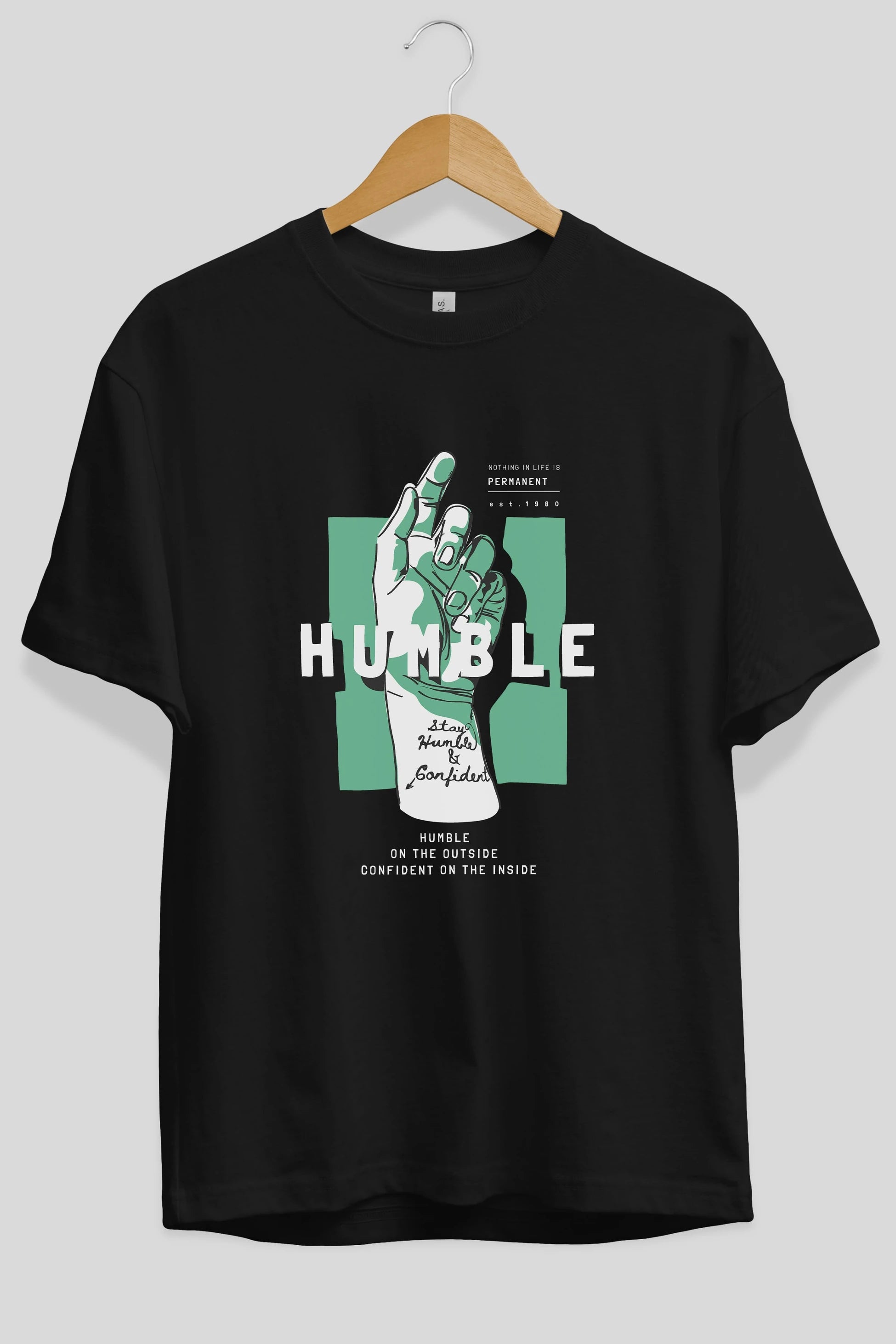 Humble Ön Baskılı Oversize t-shirt Erkek Kadın Unisex