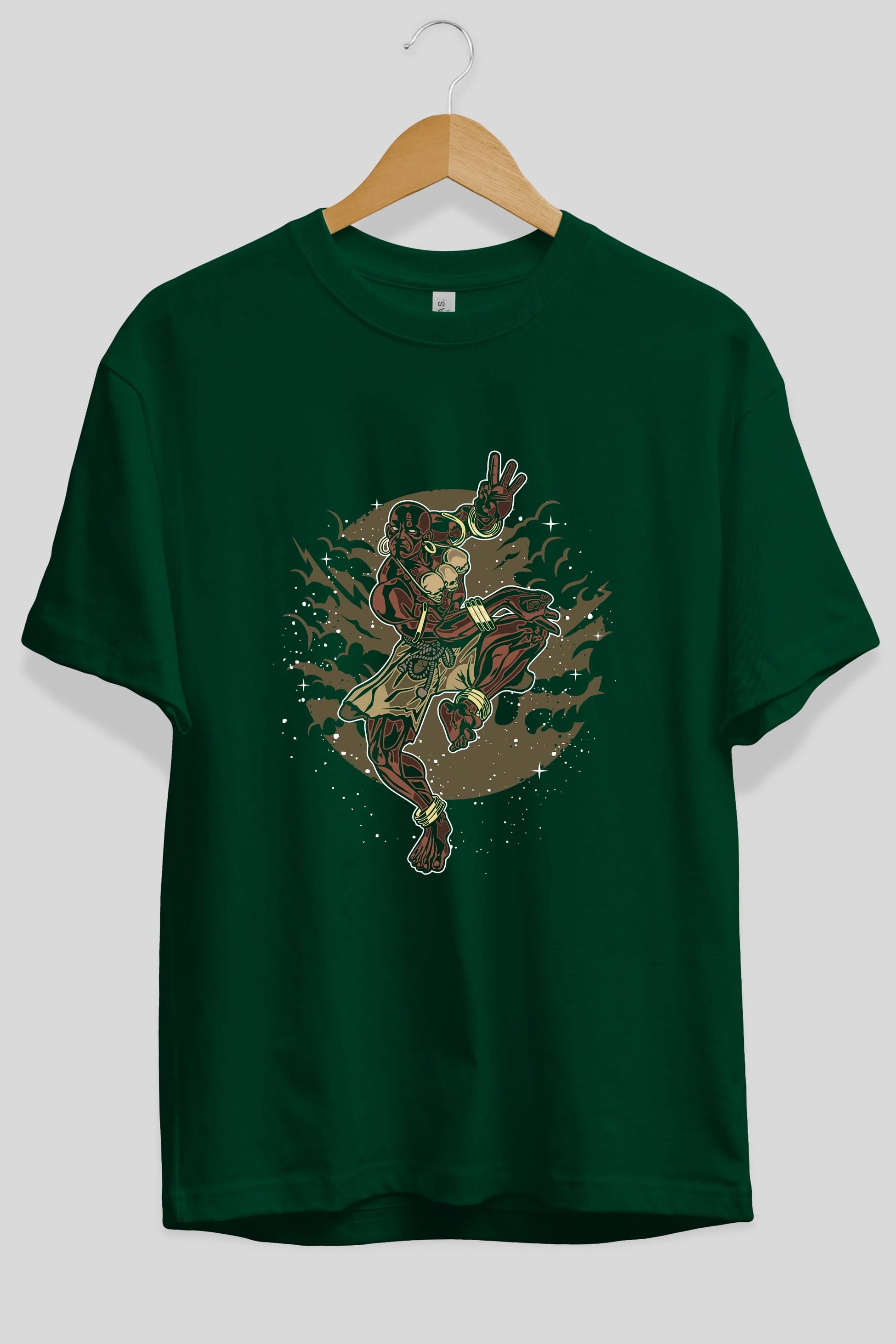 DHALSIM Ön Baskılı Oversize t-shirt Erkek Kadın Unisex %100 Pamuk tişort