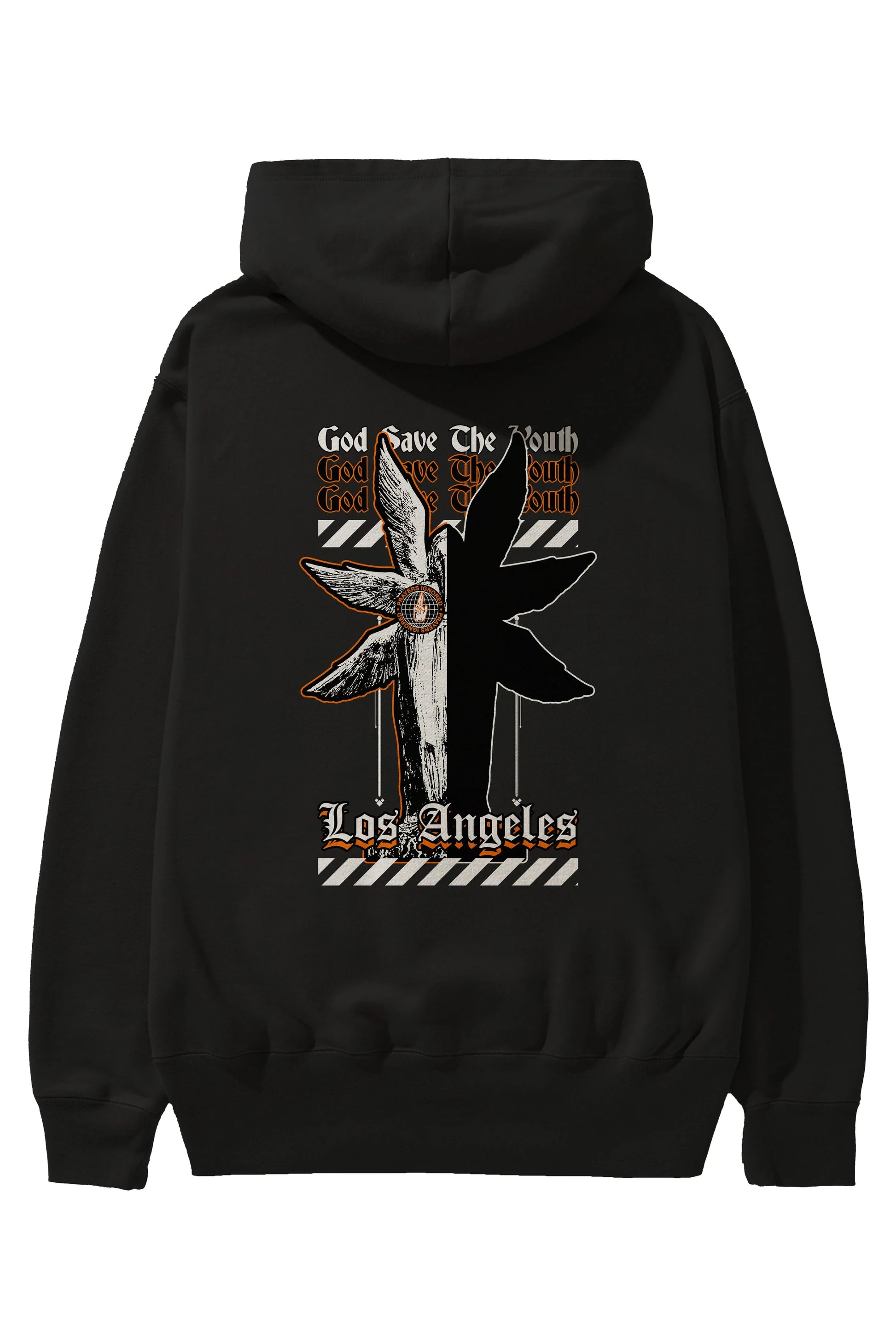 God Save The Youth Arka Baskılı Hoodie Oversize Kapüşonlu Sweatshirt Erkek Kadın Unisex
