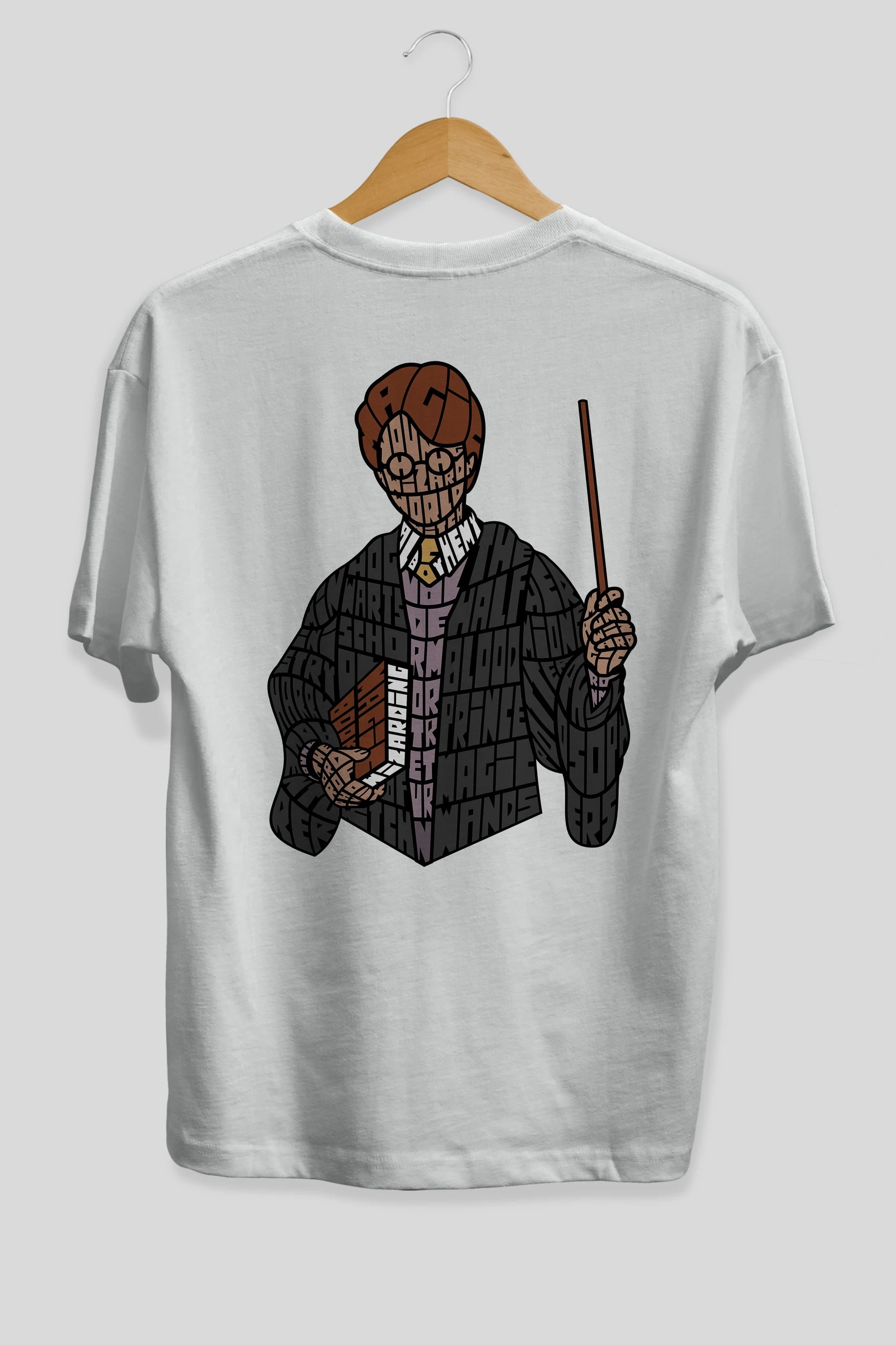 Harry Arka Baskılı Oversize t-shirt %100 pamuk Erkek Kadın Unisex
