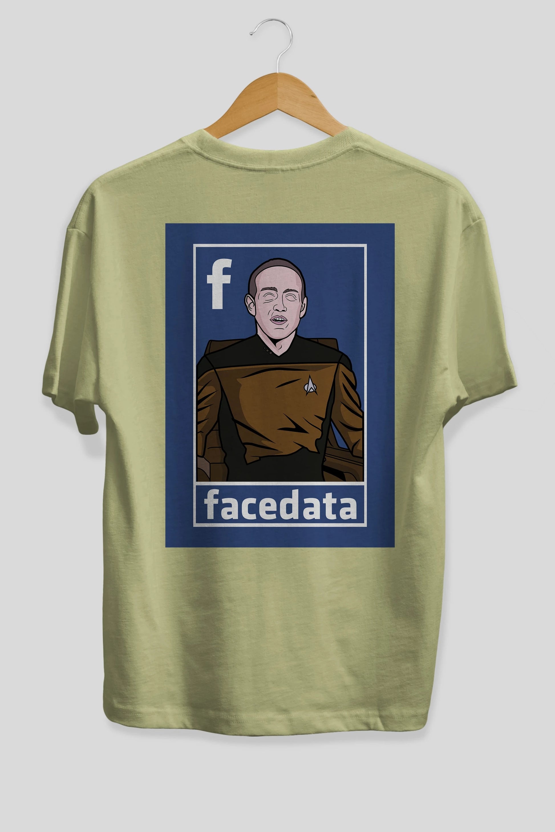 Zukerberg Data Arka Baskılı Oversize t-shirt Erkek Kadın Unisex %100 Pamuk tişort