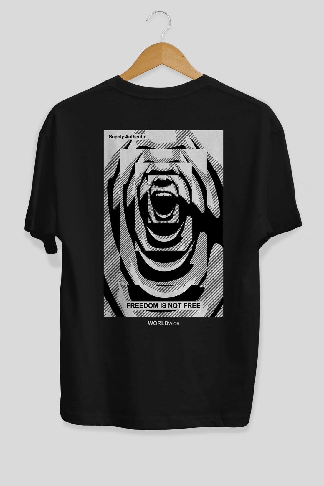 Freedom is Not Free 2 Arka Baskılı Oversize t-shirt Erkek Kadın Unisex