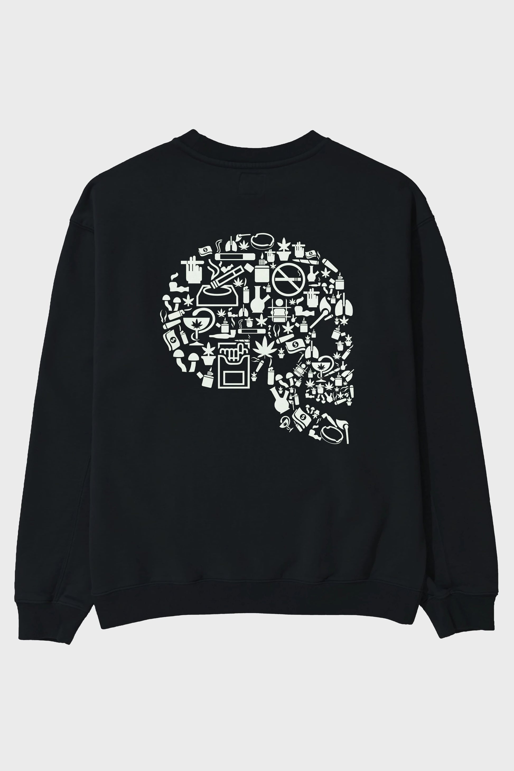 Smoking Kills Arka Baskılı Oversize Sweatshirt Erkek Kadın Unisex