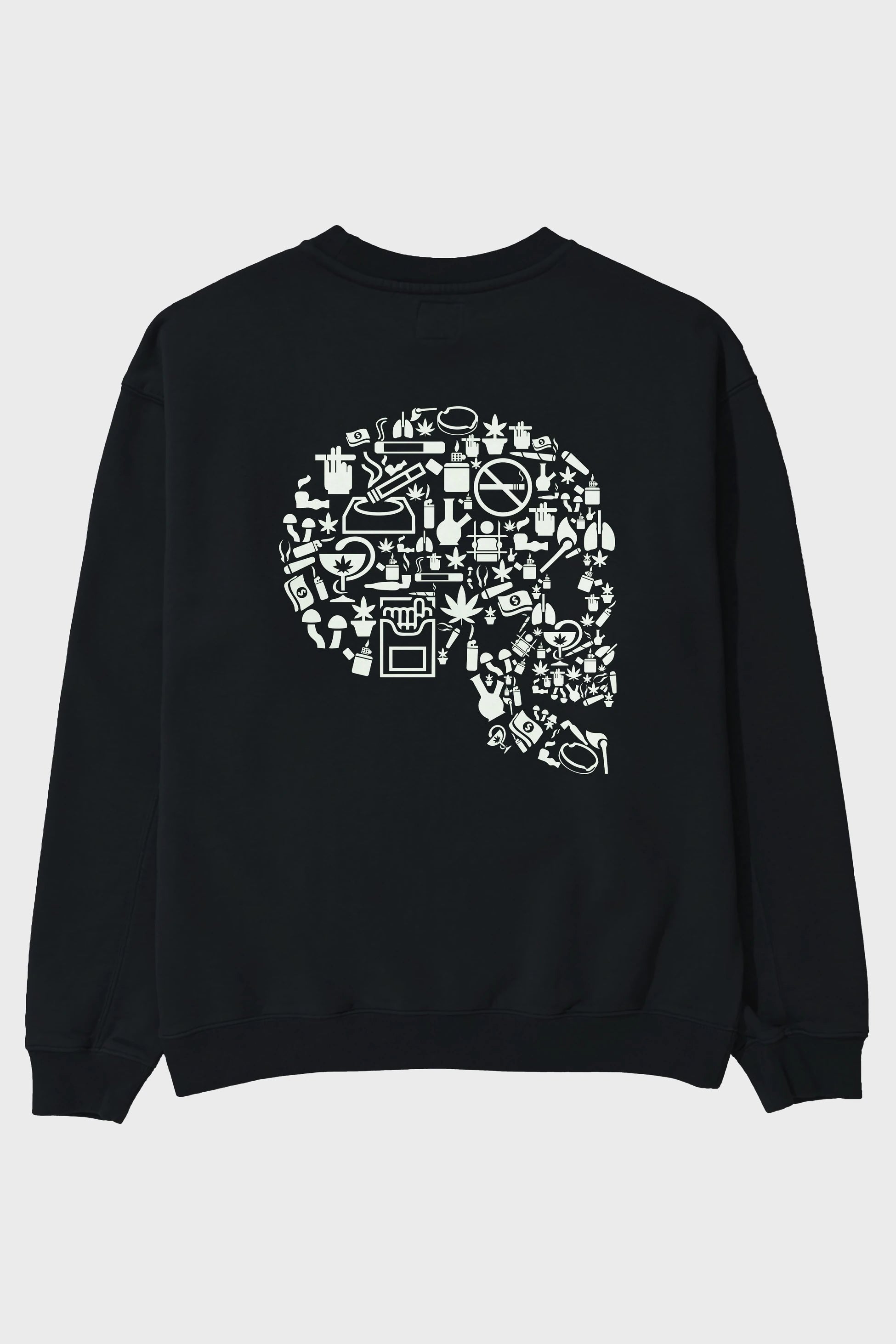 Smoking Kills Arka Baskılı Oversize Sweatshirt Erkek Kadın Unisex