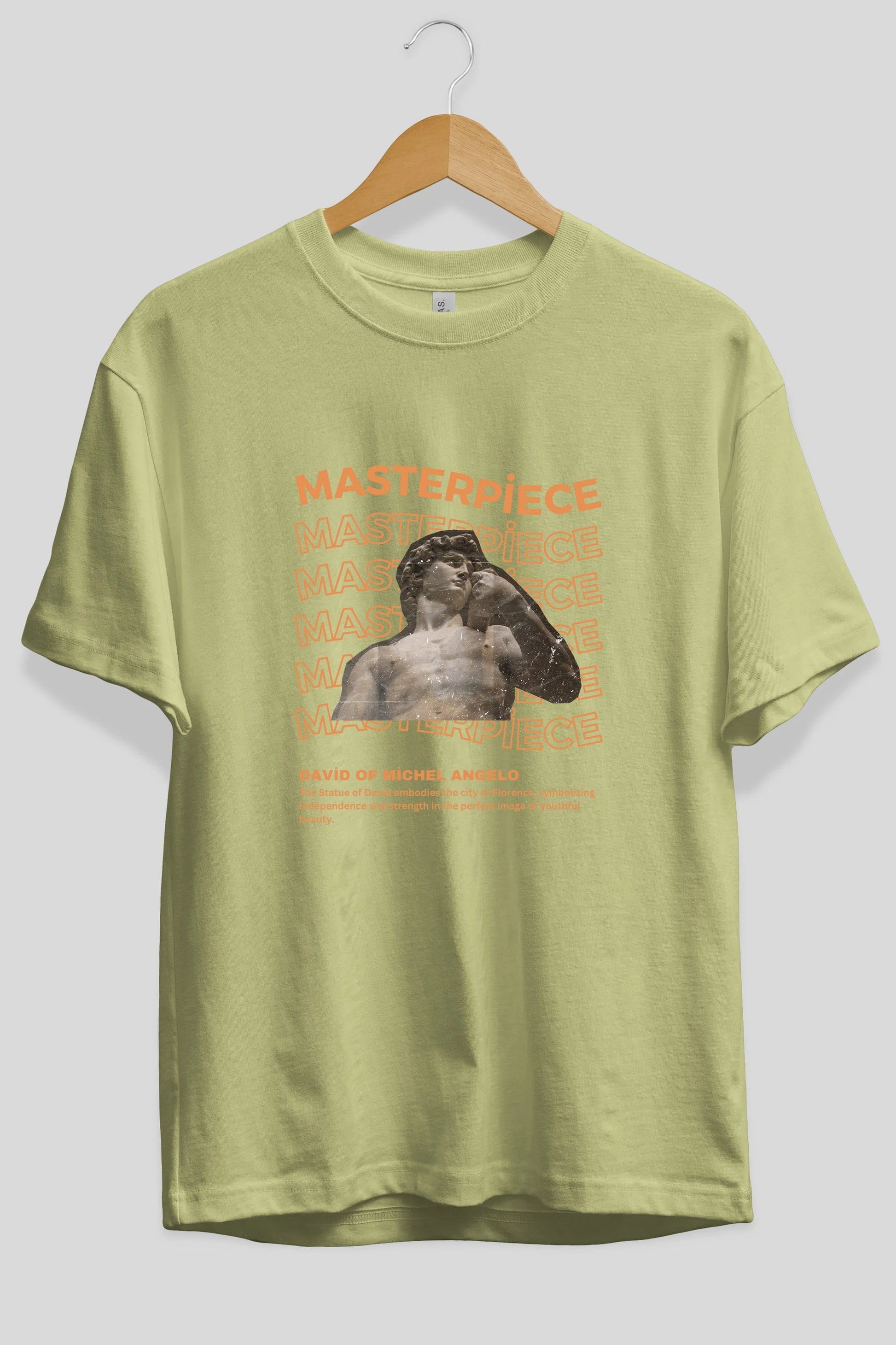 Masterpiece Yazılı Ön Baskılı Oversize t-shirt Erkek Kadın Unisex