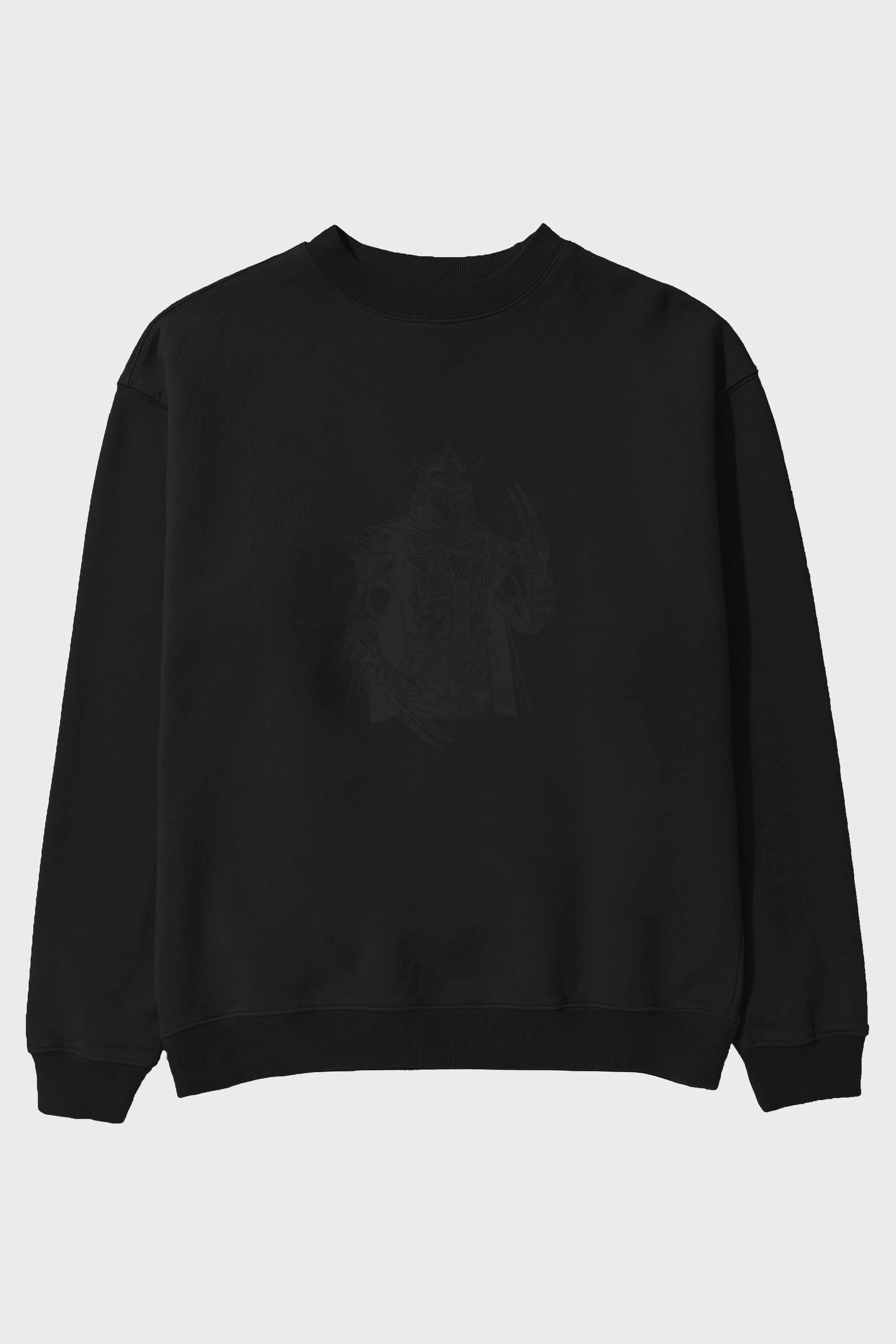 Shredder Punk Ön Baskılı Oversize Sweatshirt Erkek Kadın Unisex