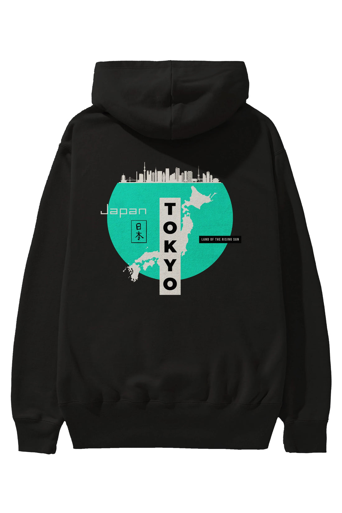 Japan Tokyo Arka Baskılı Oversize Hoodie Kapüşonlu Sweatshirt Erkek Kadın Unisex