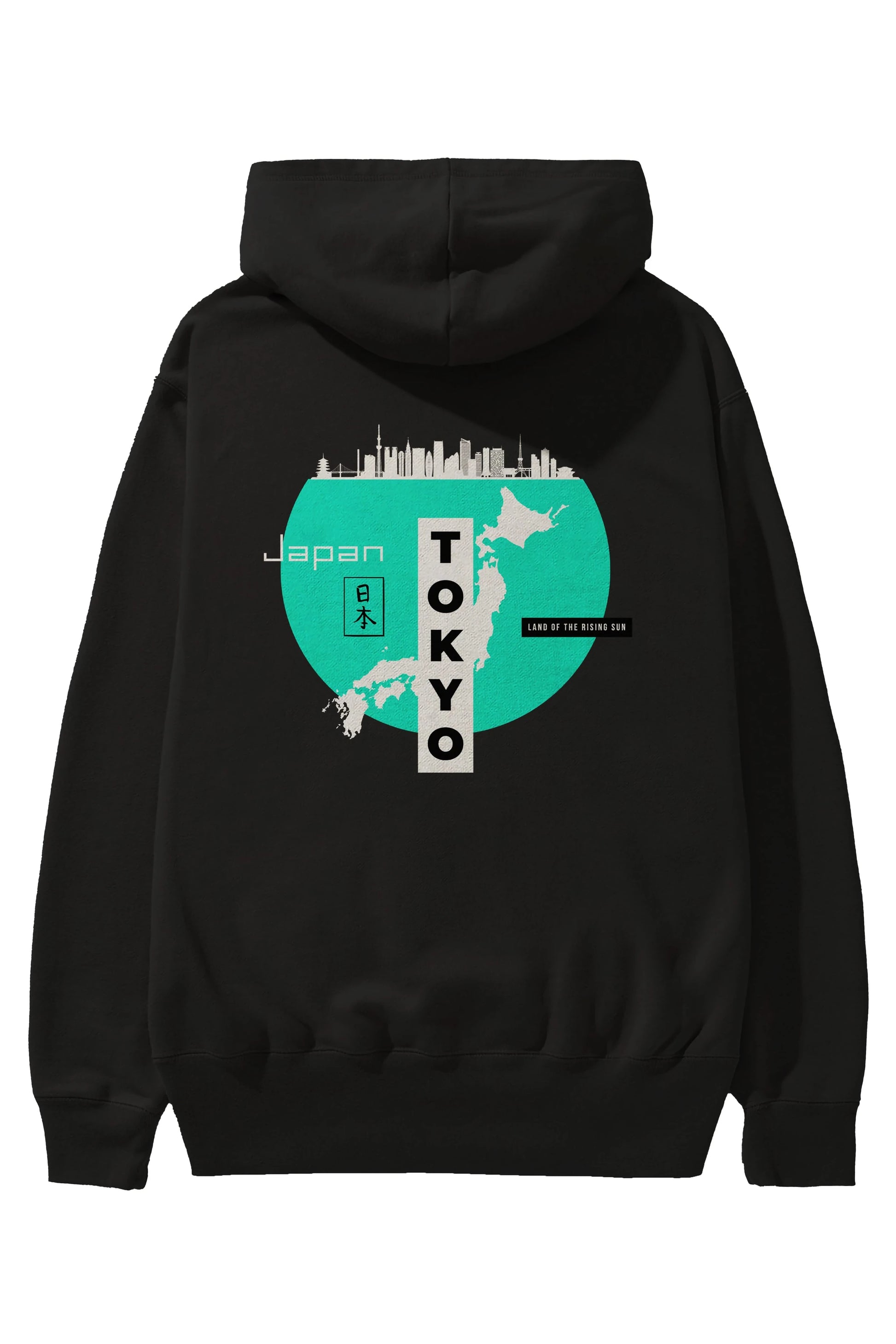 Japan Tokyo Arka Baskılı Oversize Hoodie Kapüşonlu Sweatshirt Erkek Kadın Unisex
