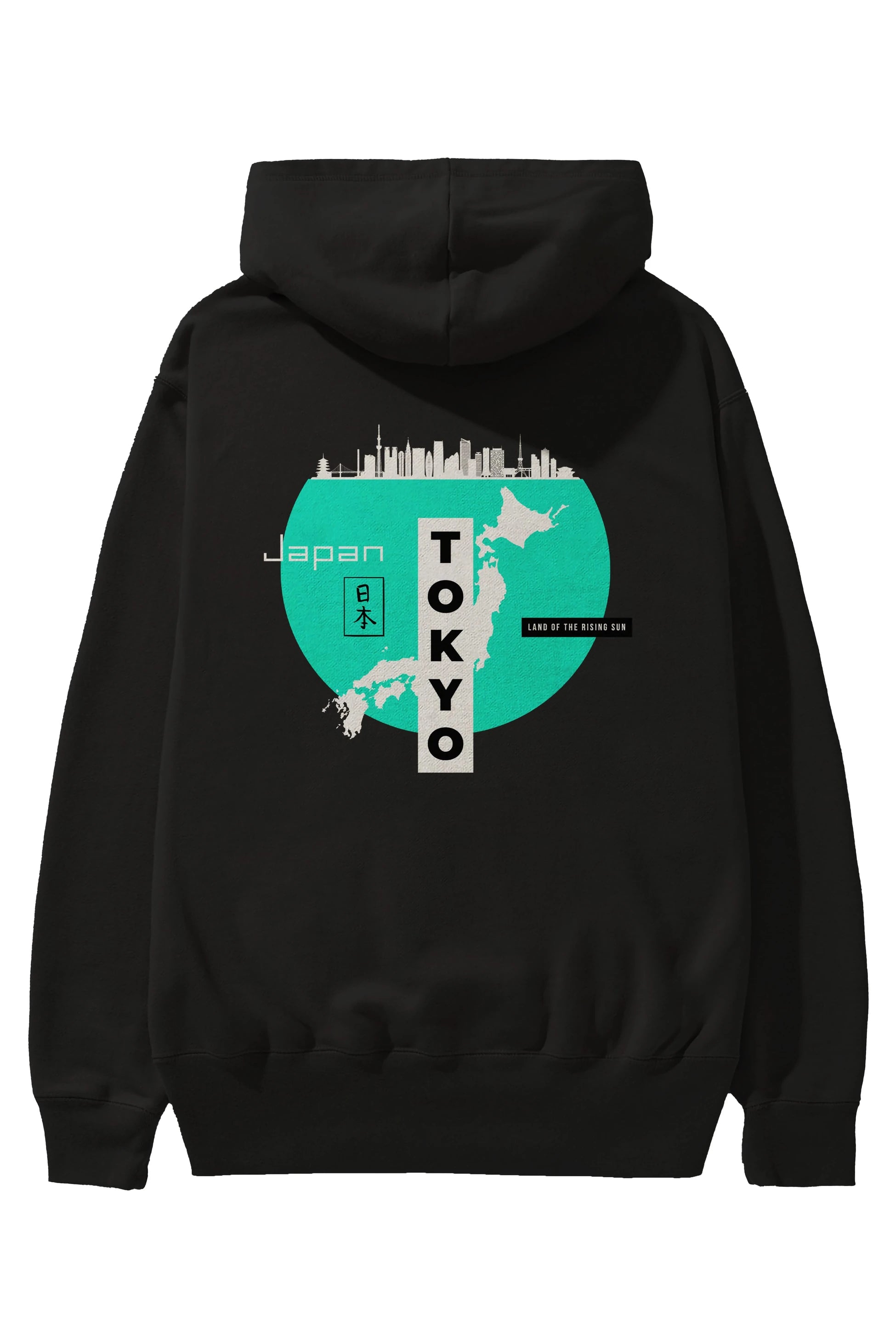 Japan Tokyo Arka Baskılı Oversize Hoodie Kapüşonlu Sweatshirt Erkek Kadın Unisex