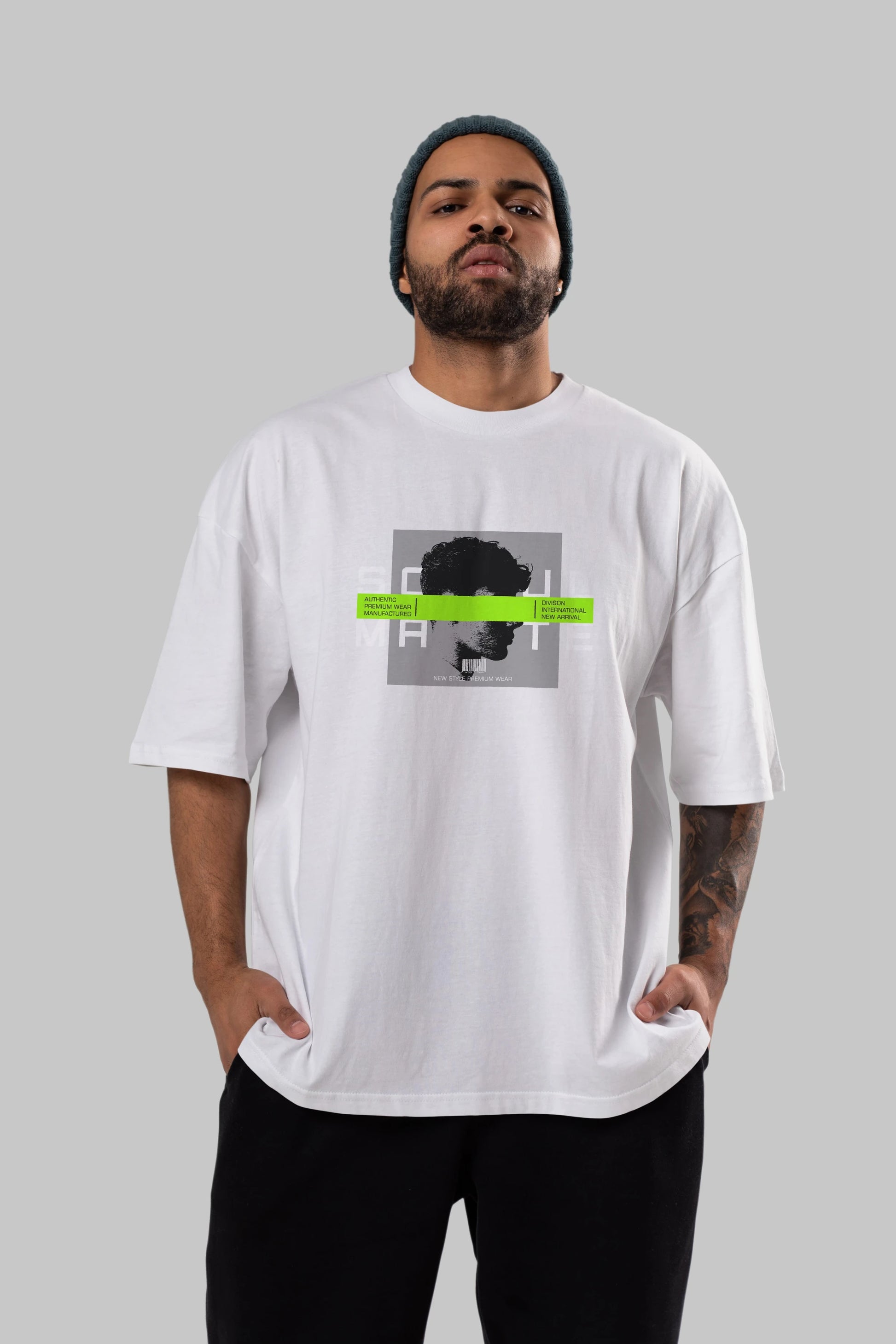 Soul Mate Ön Baskılı Oversize t-shirt Erkek Kadın Unisex