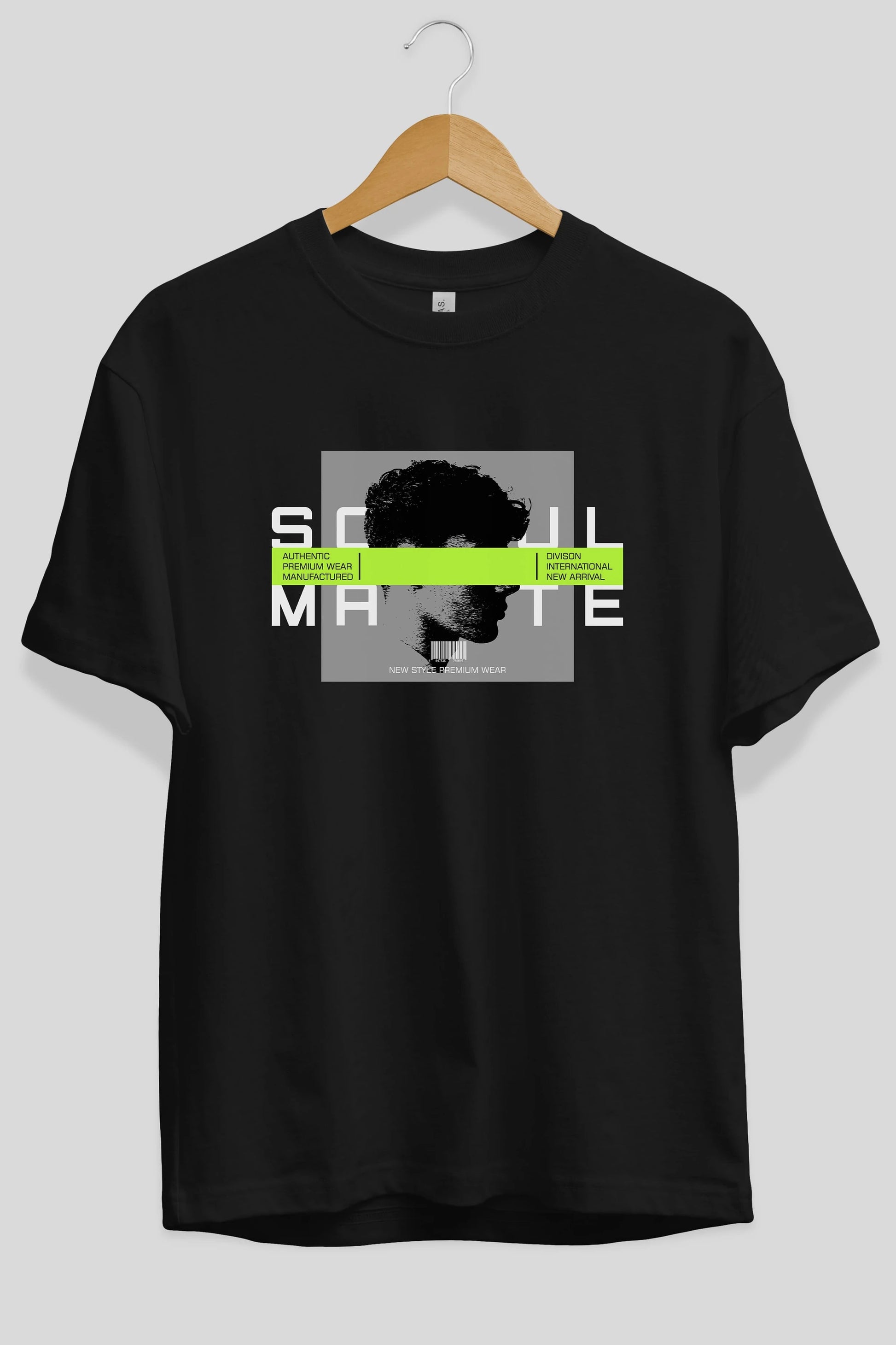 Soul Mate Ön Baskılı Oversize t-shirt Erkek Kadın Unisex