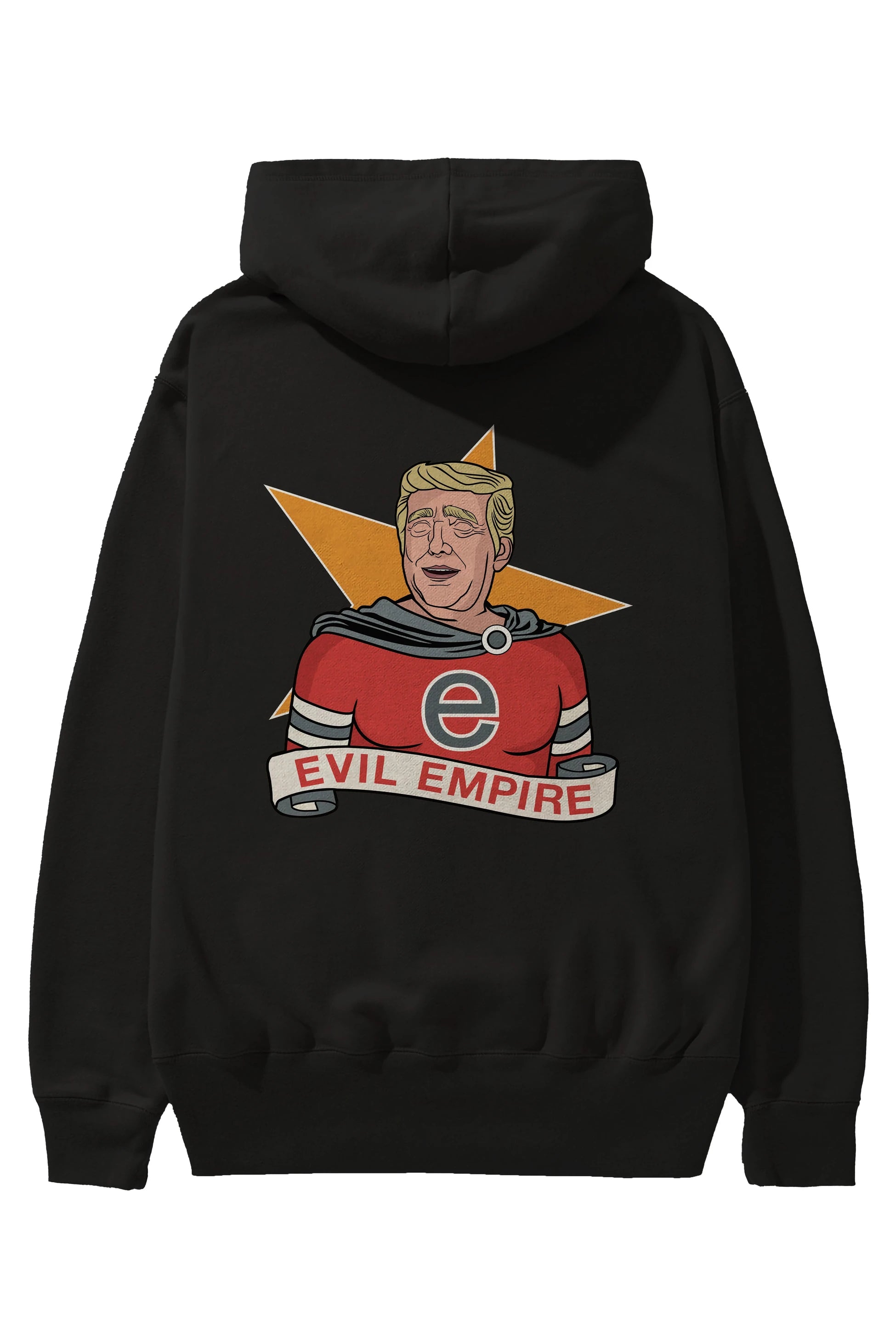 Evil Empire Trump Arka Baskılı Hoodie Oversize Kapüşonlu Sweatshirt Erkek Kadın Unisex