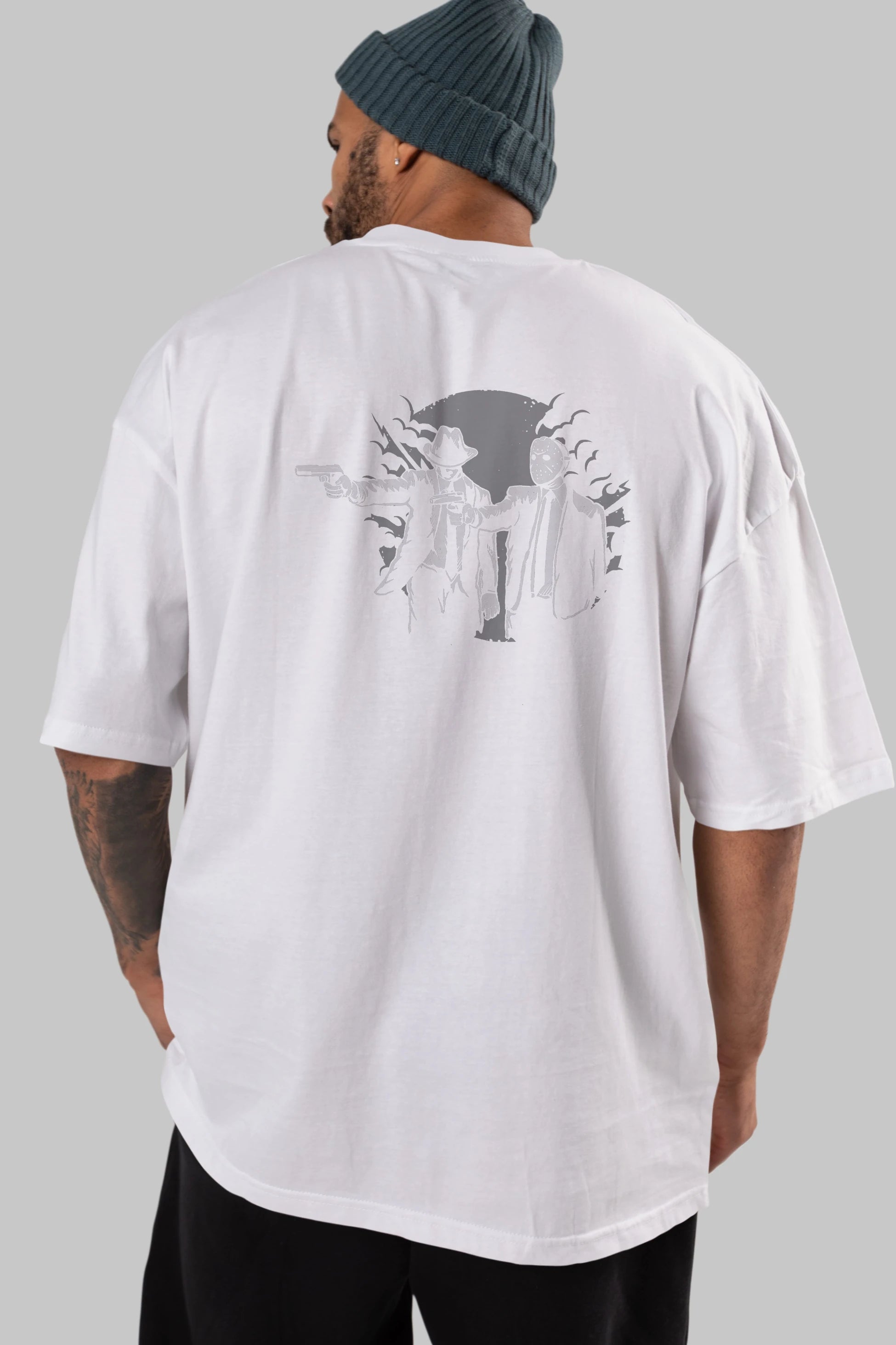 Pulp Killer Arka Baskılı Oversize t-shirt Erkek Kadın Unisex %100 Pamuk