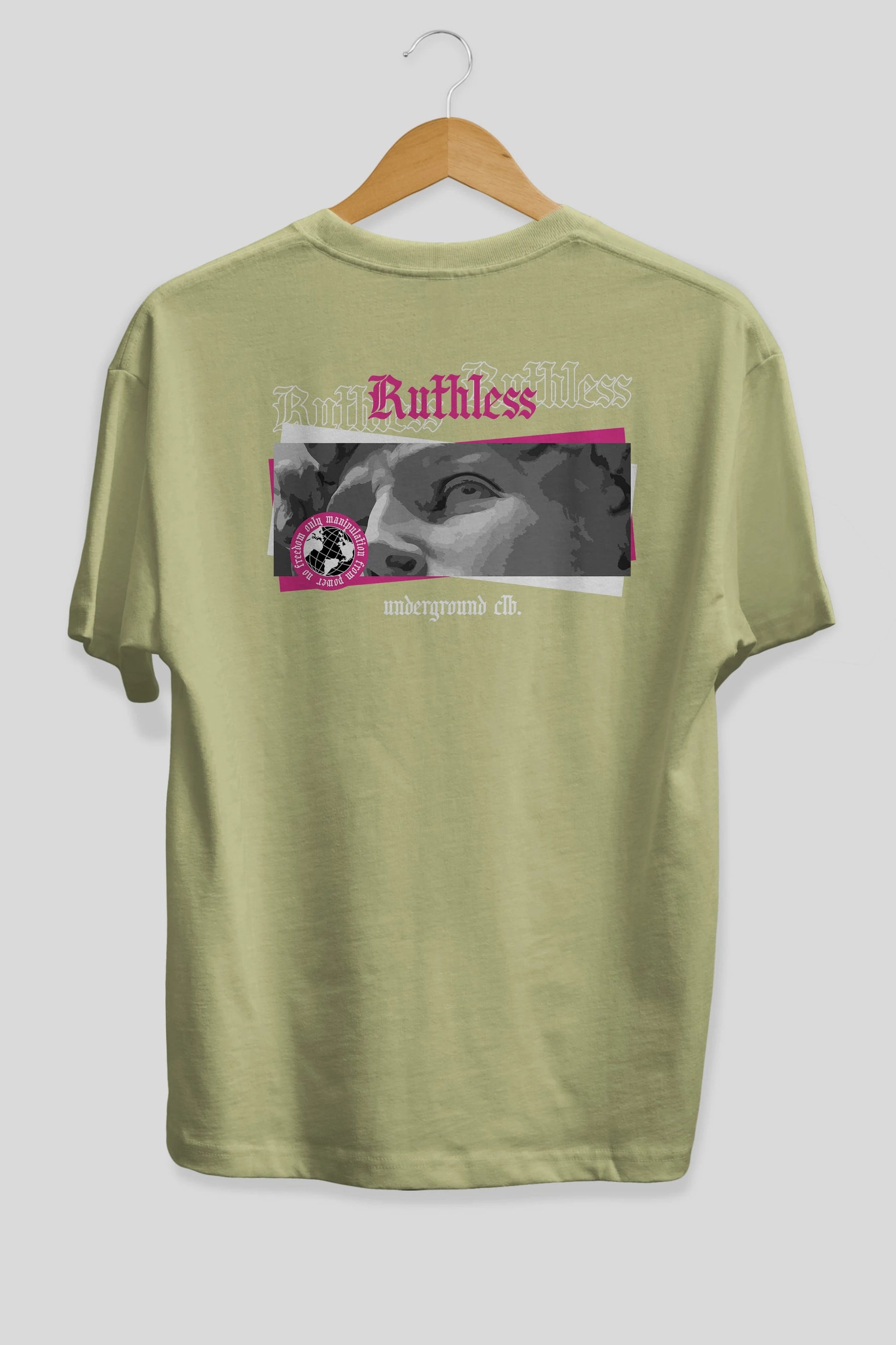 Ruthless Arka Baskılı Oversize t-shirt Erkek Kadın Unisex