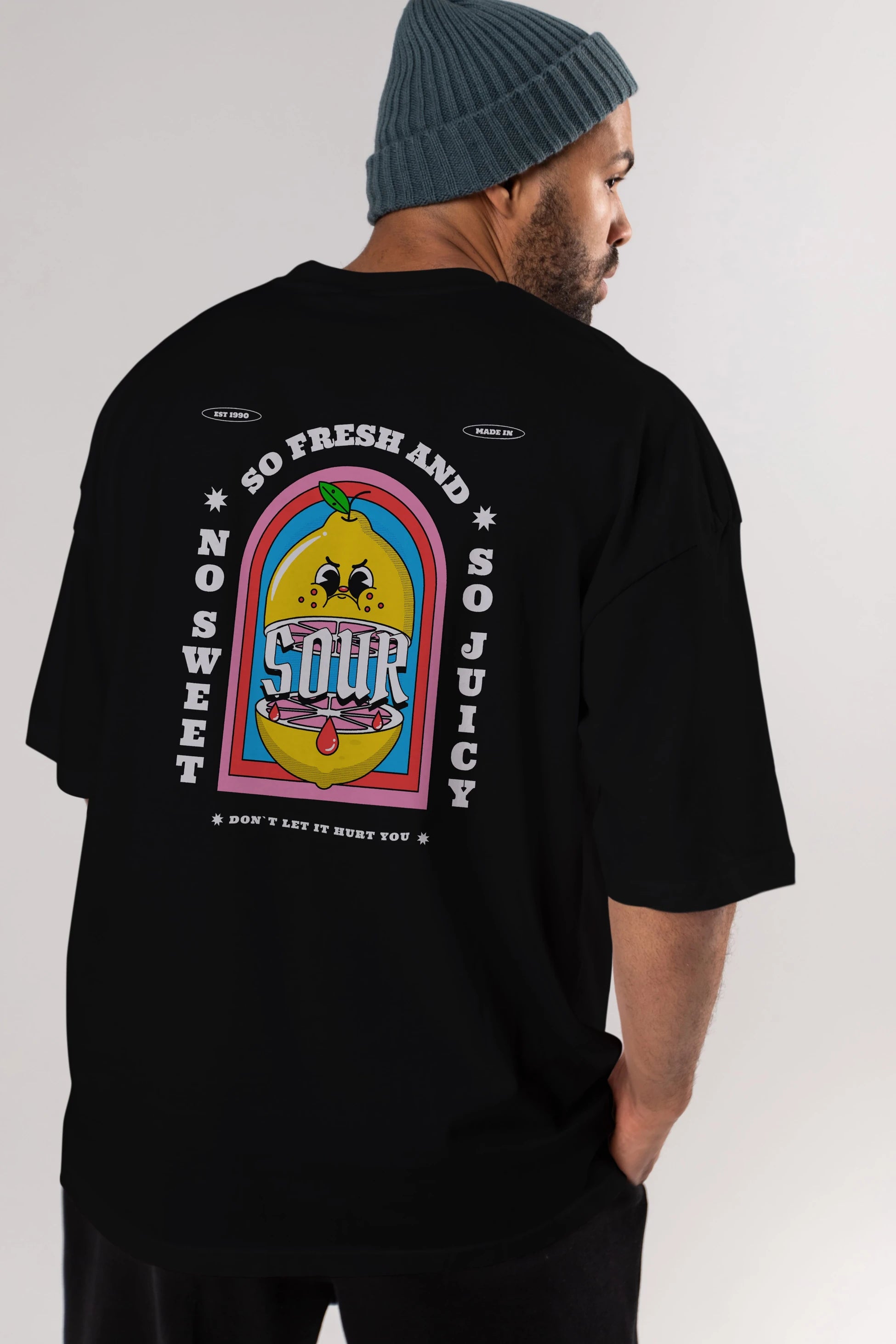 So Fresh And Sour Arka Baskılı Oversize t-shirt Erkek Kadın Unisex