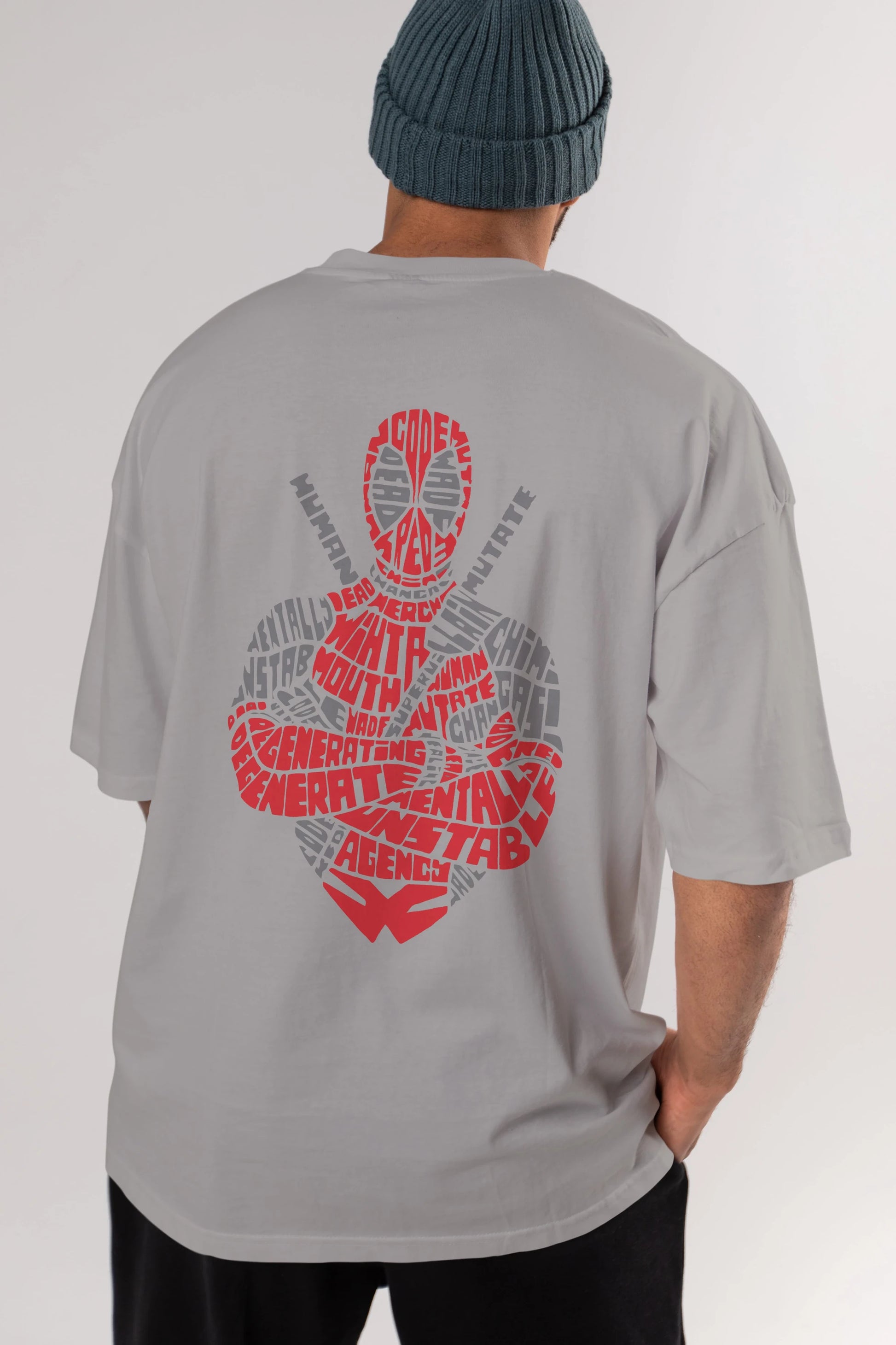 Deadpool (16) Arka Baskılı Oversize t-shirt Erkek Kadın Unisex %100 Pamuk Bisiklet Yaka tişort