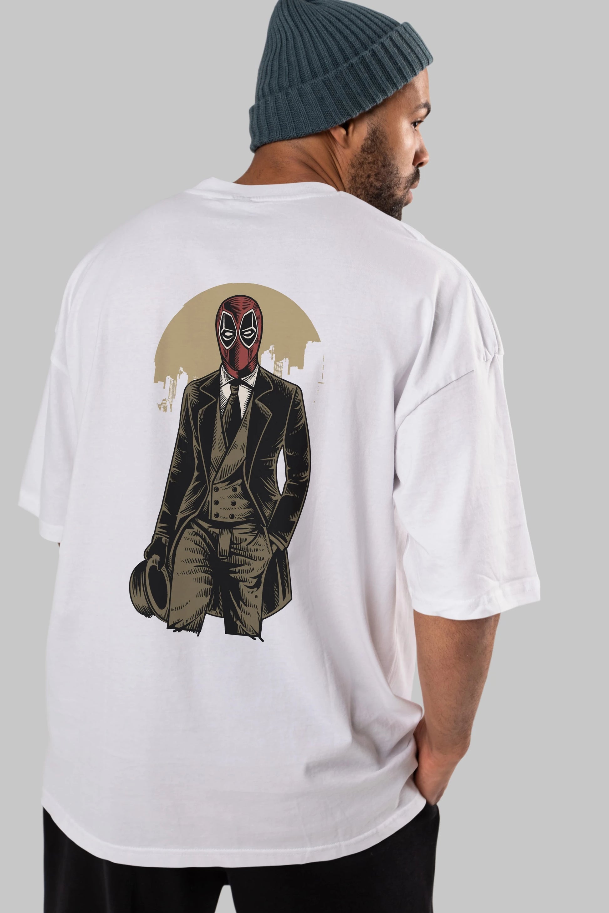 Classic Mercenary Arka Baskılı Oversize t-shirt Erkek Kadın Unisex %100 Pamuk