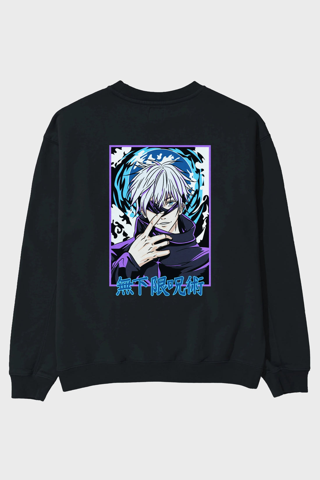 SATORU GOJO 3 Anime Arka Baskılı Oversize Sweatshirt Erkek Kadın Unisex