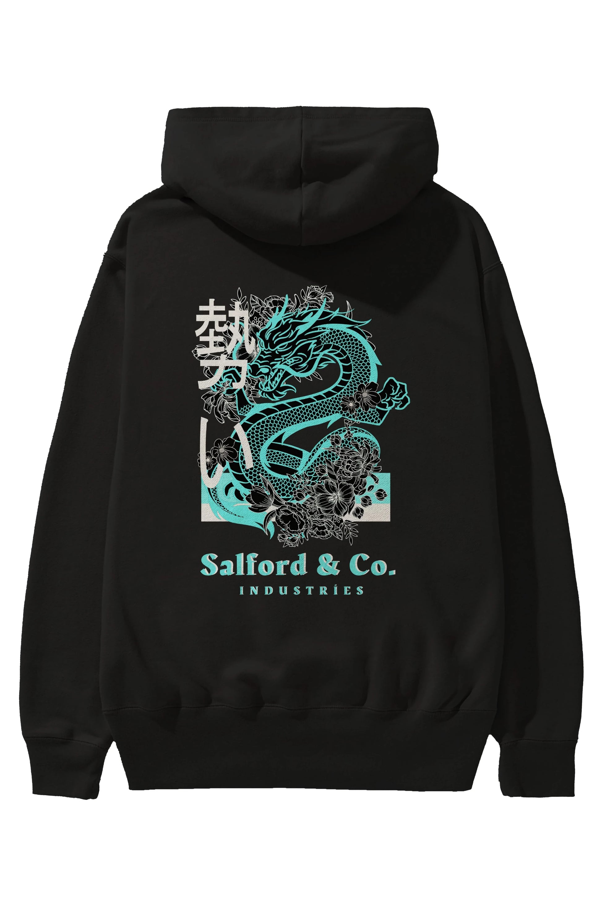 Dragon Arka Baskılı Oversize Hoodie Kapüşonlu Sweatshirt Erkek Kadın Unisex