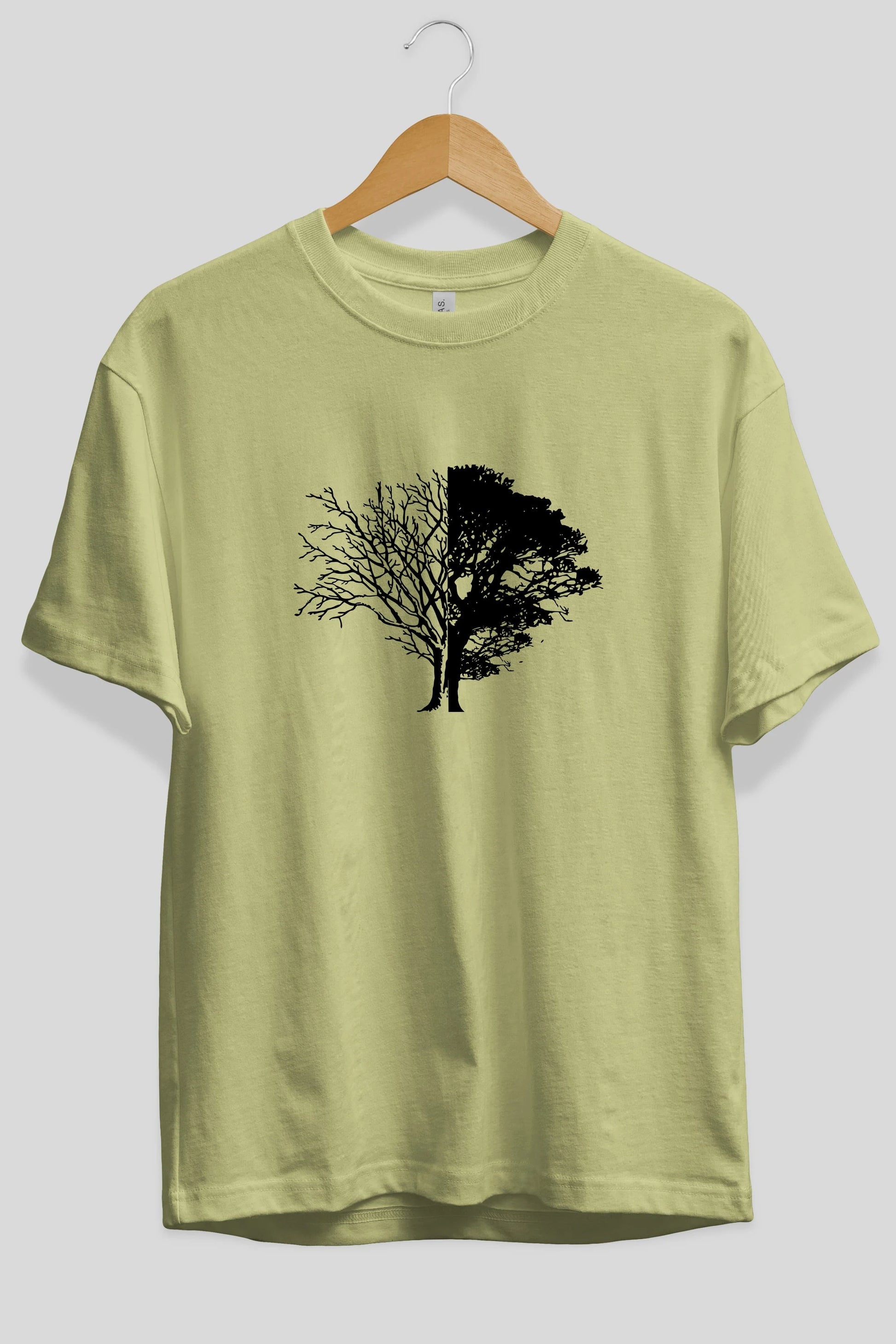 Life And Death Ön Baskılı Oversize t-shirt %100 pamuk Erkek Kadın Unisex