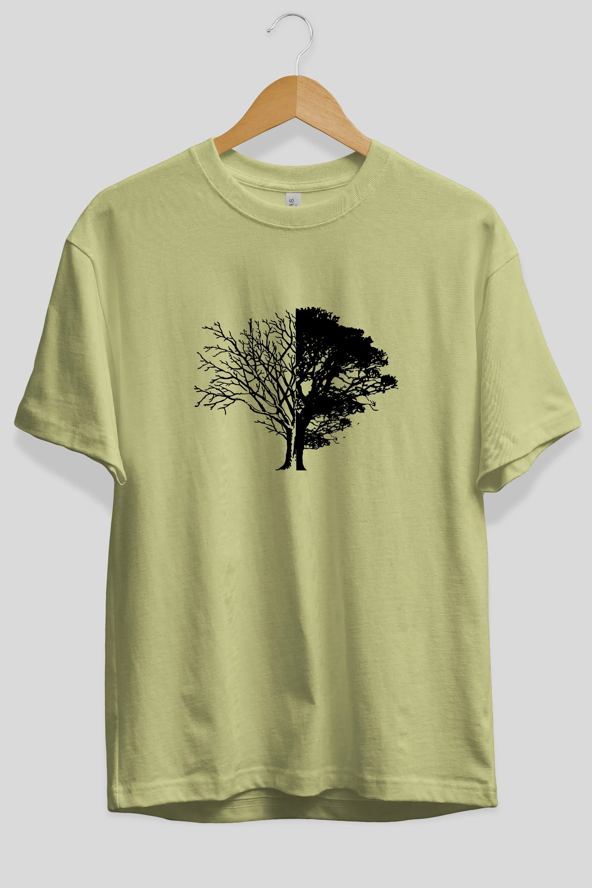 Life And Death Ön Baskılı Oversize t-shirt %100 pamuk Erkek Kadın Unisex