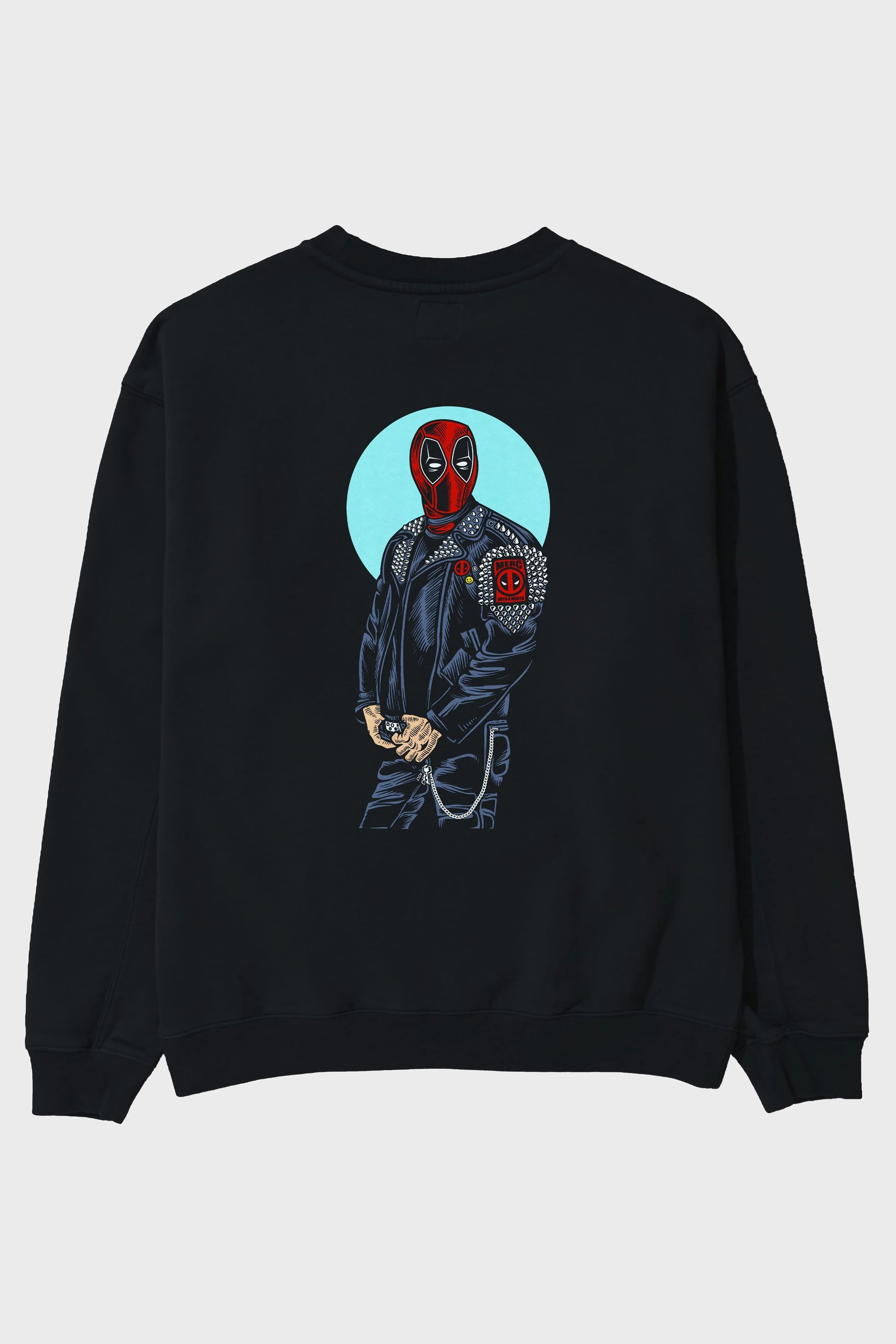 Rebeliion Mercenary Arka Baskılı Oversize Sweatshirt Erkek Kadın Unisex
