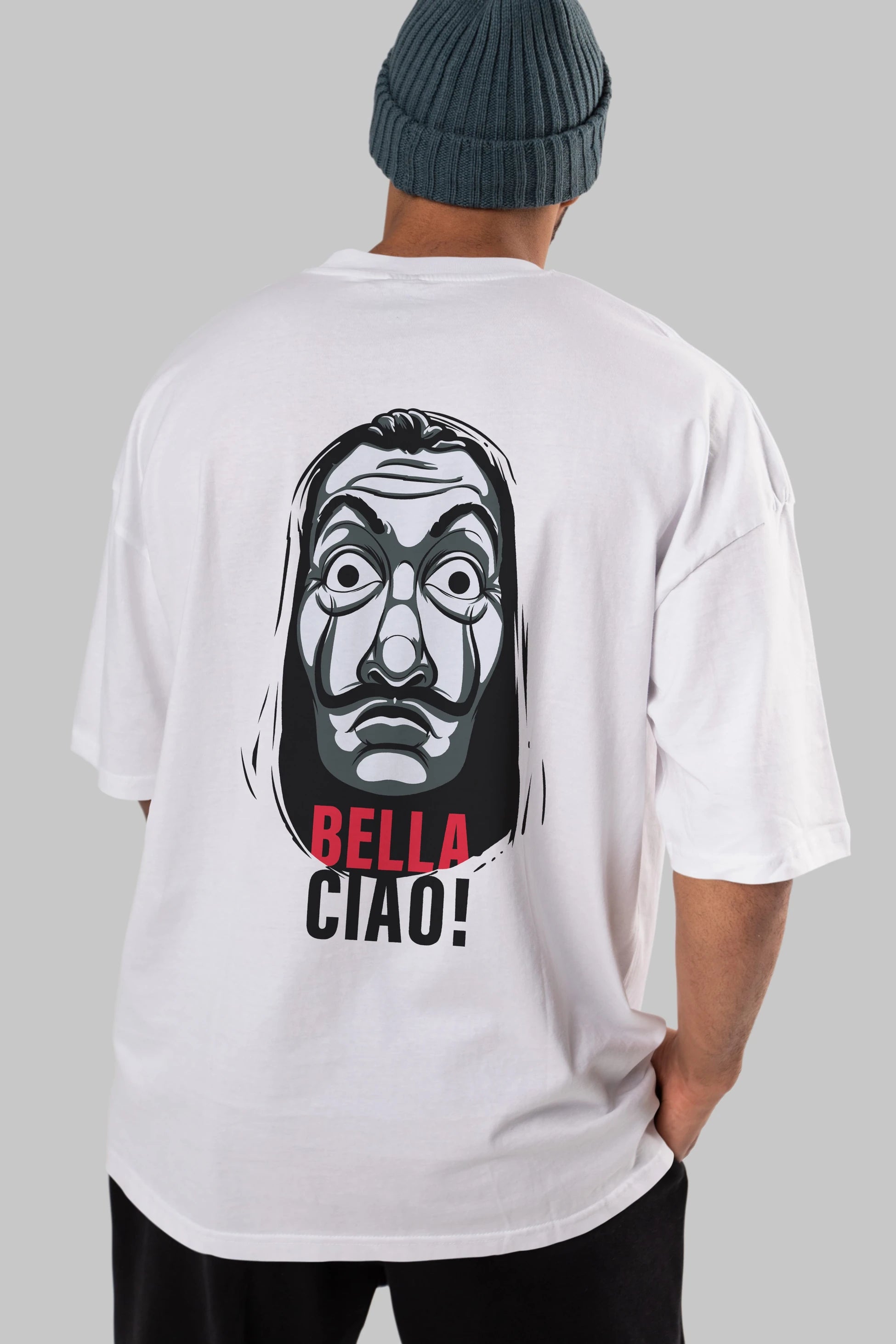 La Casa De Papel (12) Arka Baskılı Oversize t-shirt Erkek Kadın Unisex %100 Pamuk Bisiklet Yaka tişort
