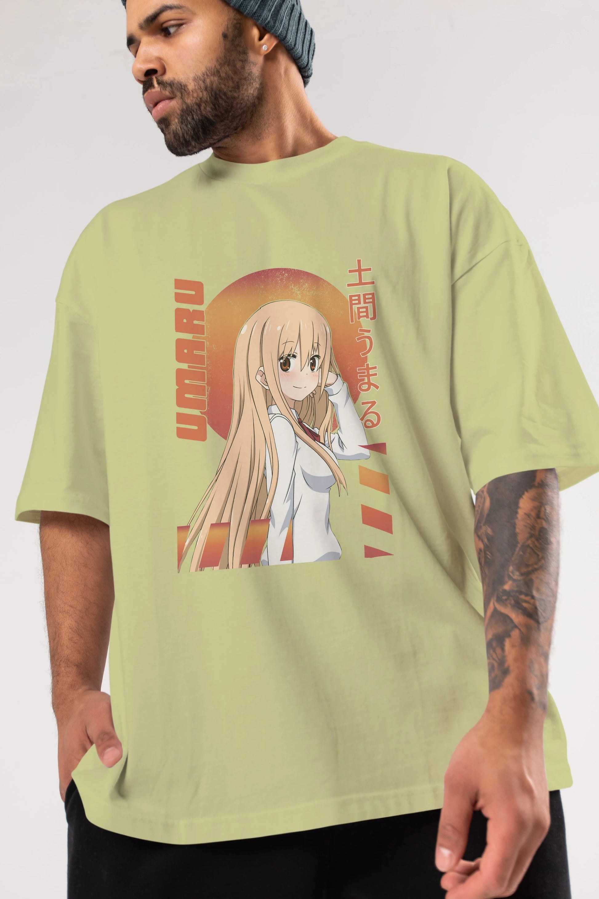 Umaru Doma 5 Anime Ön Baskılı Oversize t-shirt %100 pamuk Erkek Kadın Unisex
