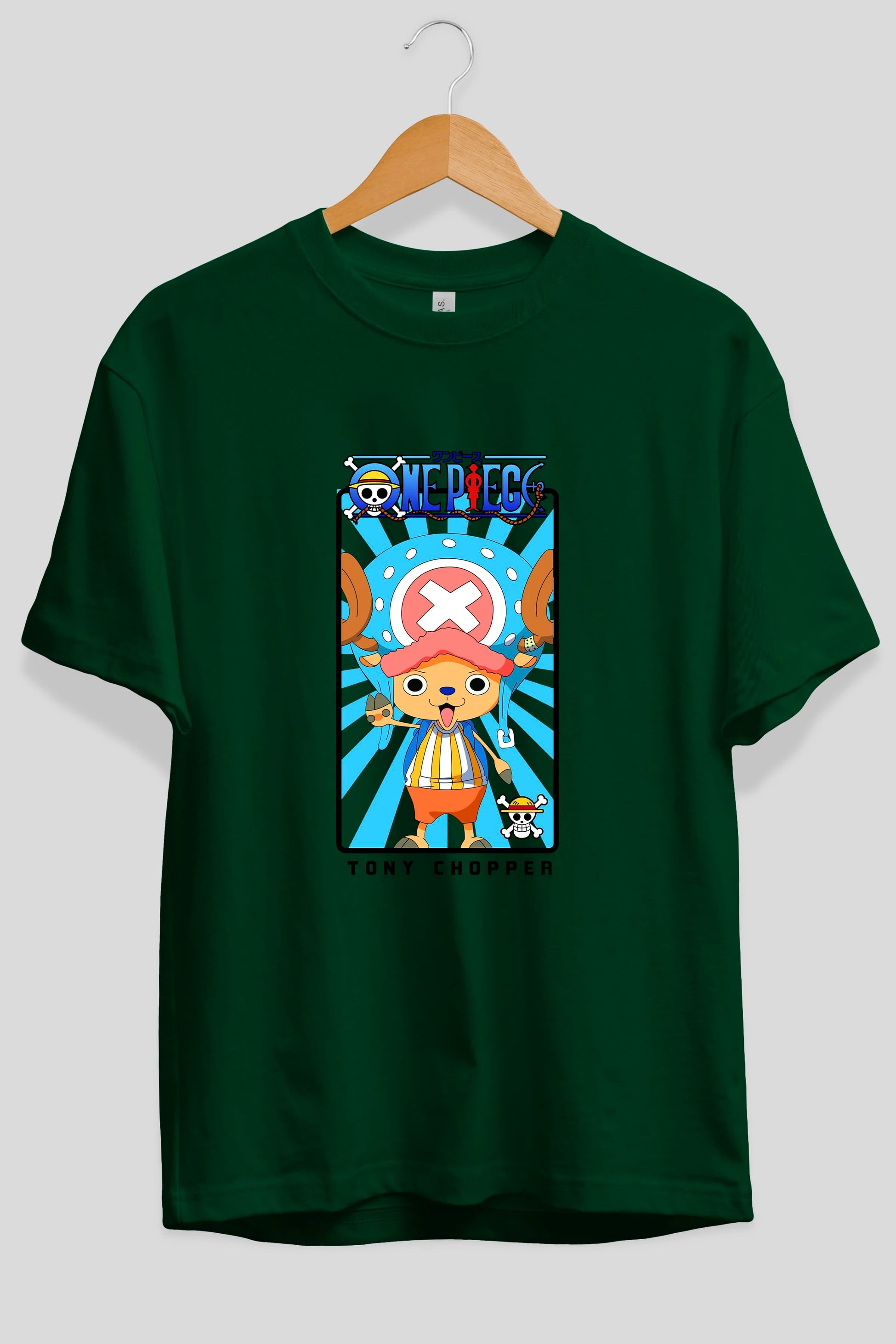 Chopper Anime Ön Baskılı Oversize t-shirt Erkek Kadın Unisex